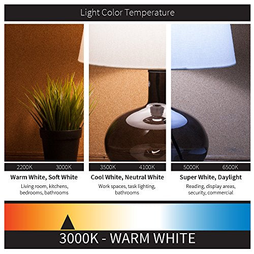 Sunlite FC40T5/SP830 Fluorescent Ceiling Light, 40W T5, 3000K Warm White, 2GX13 Base, Copper Material
