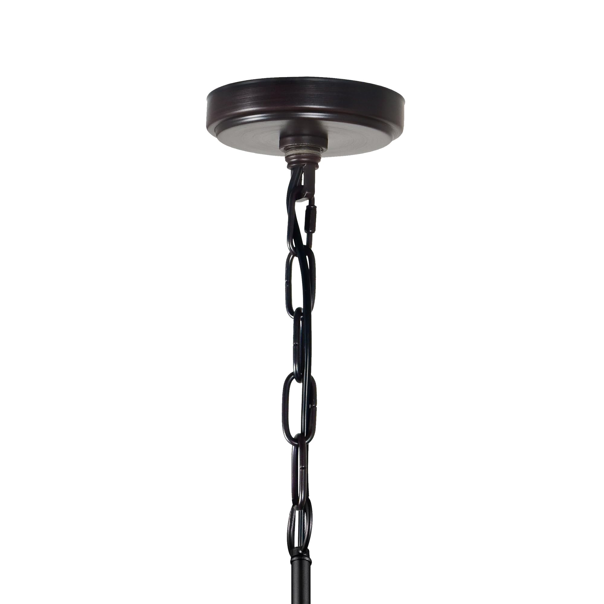 CWI Lighting Maddy 9 Light Up Farmhouse Metal Chandelier in Oil Rubbed Brown