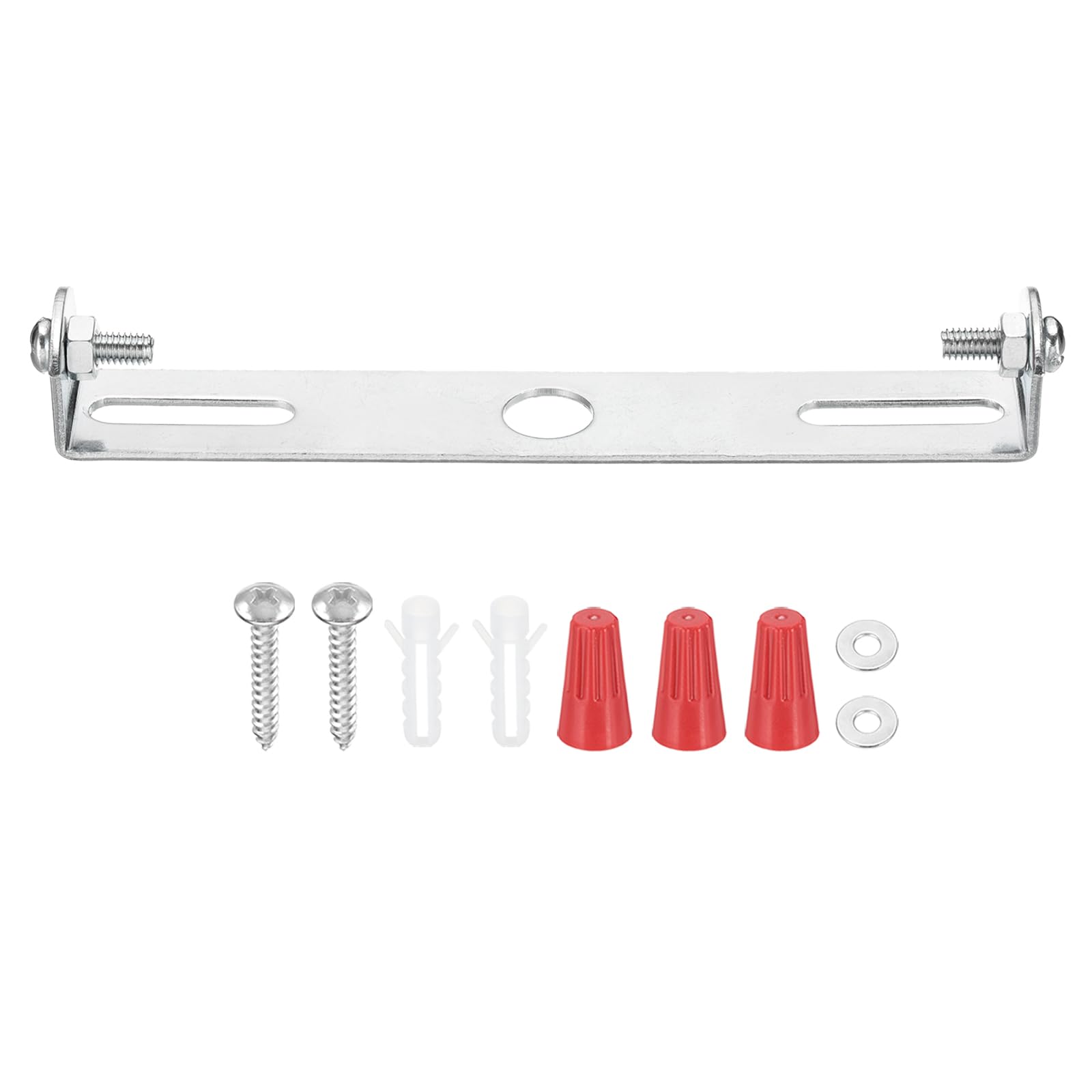 Patikil 115Mm (4.5'') Universal Light Fixture Mounting Bracket Kit, 3 Set Light Crossbar Ceiling Light Plate With Screw For Wall