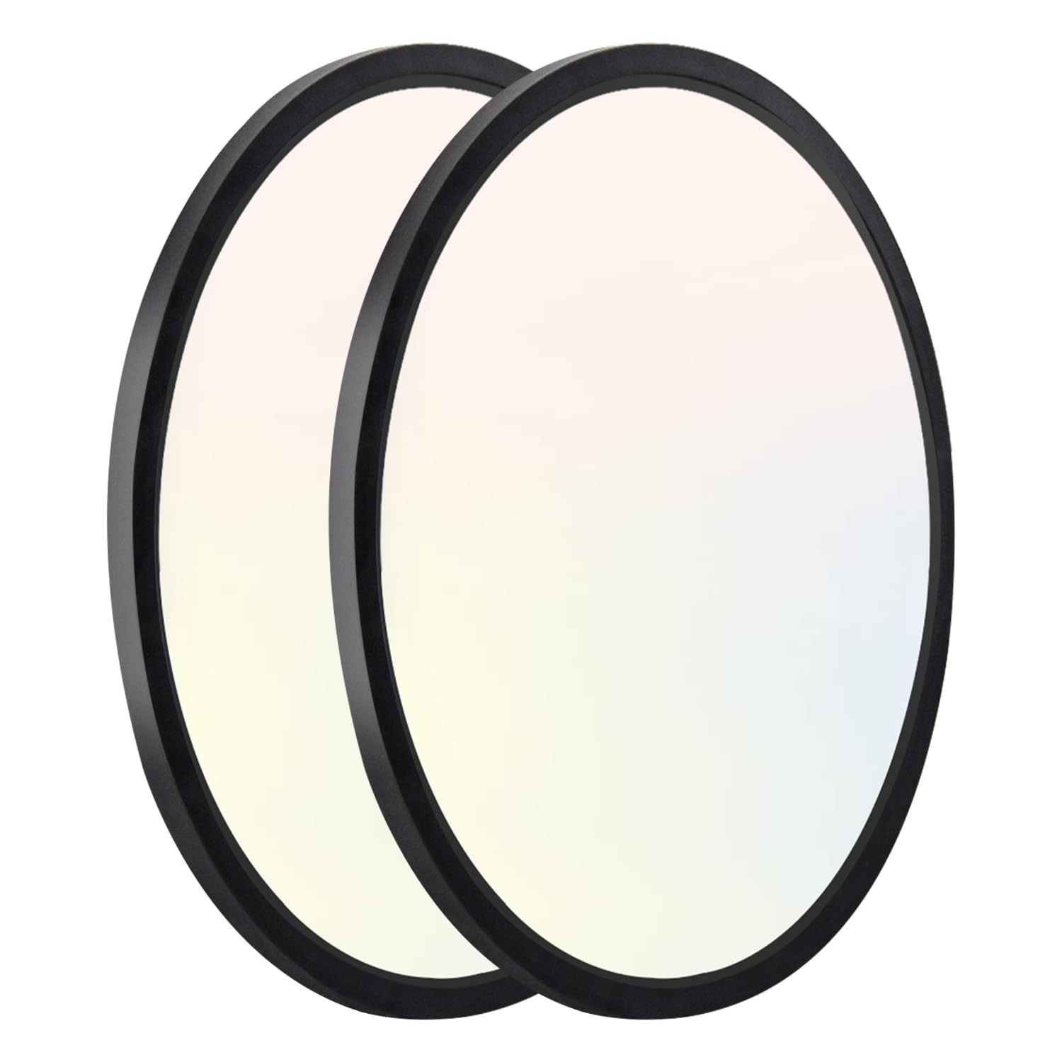 hykolity LED Round Flat Panel Light, 18W 1800LM, Selectable CCT 3000K/4000K/5000K, 9 Inch, White,