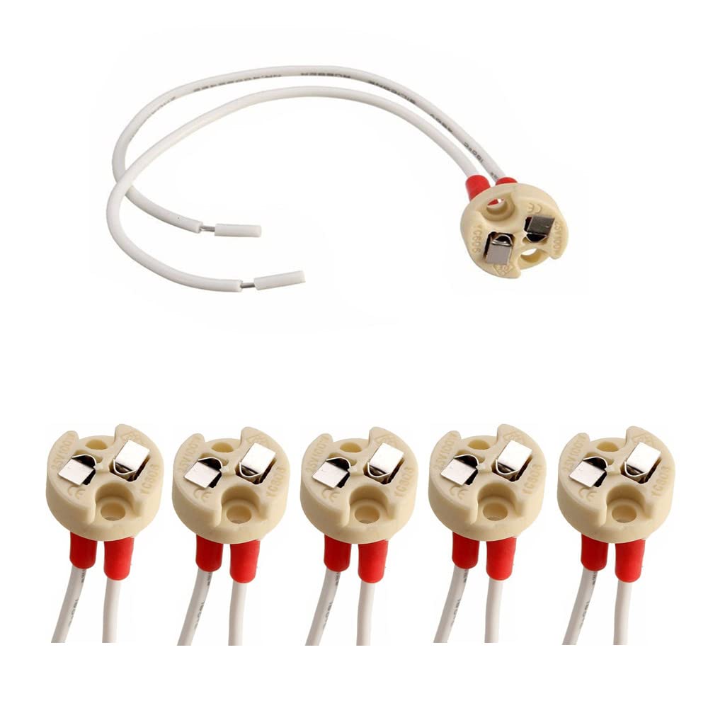 Omto Mr16 Gu5.3 Gy6.35 Lamp Socket, Common To Miniature Bi-Pin Base G4 G6.35 Gx5.3 Gz4 Mr11, Led Halogen Incandescent Led Socket