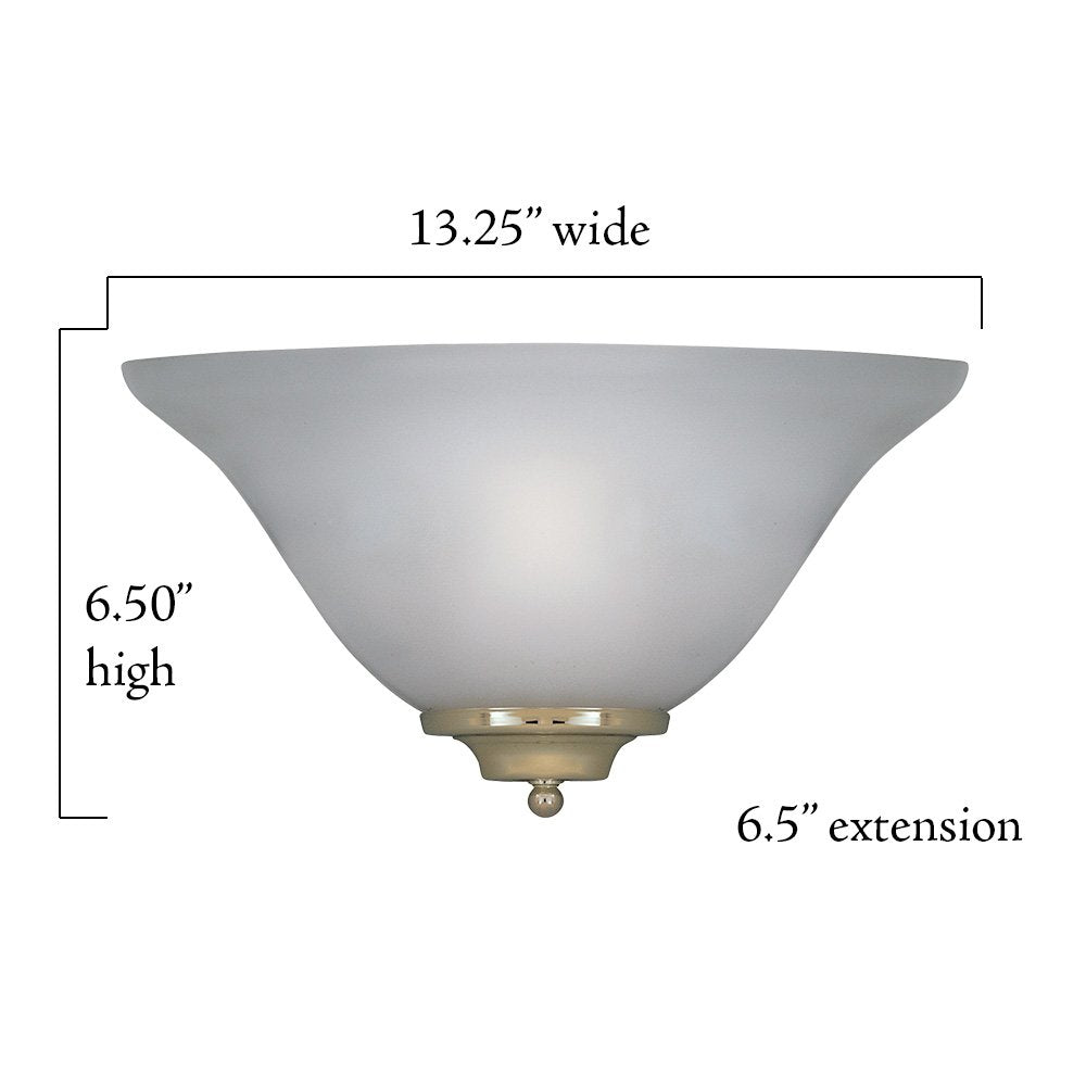 DESIGNERS FOUNTAIN Wall Sconce, 13 in, Metal, Multicolor, Model 6020-AST