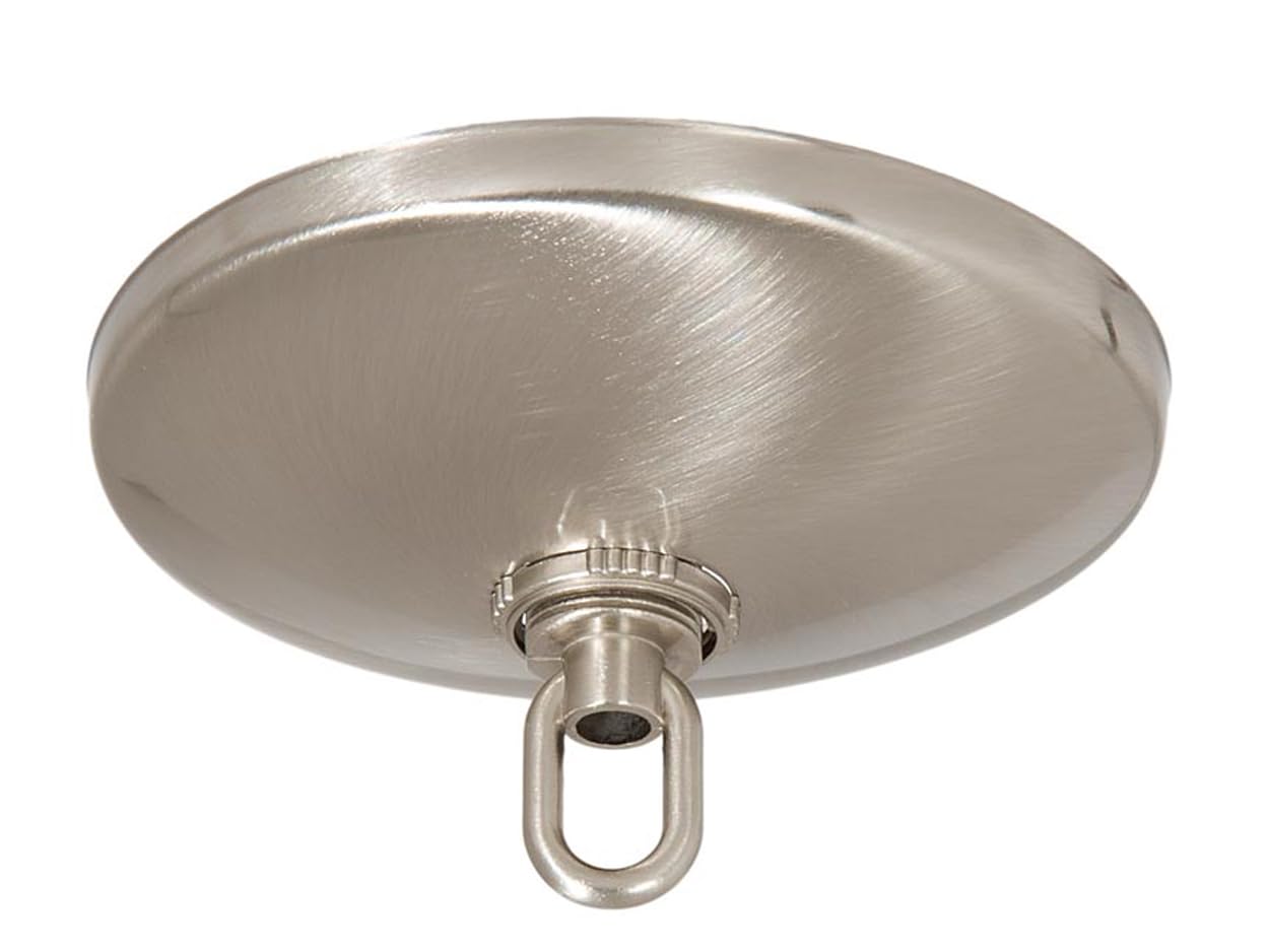 B&P Lamp® Screw Collar Canopy Kit - Alloy Steel, Satin Nickel, Model 11834SN