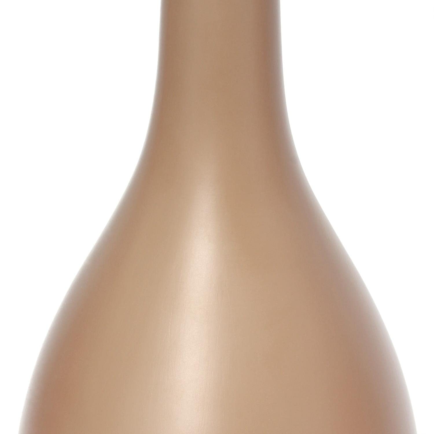 Creekwood Home Ceramic Dewdrop Table Lamp, 18.11&quot; Traditional Design, Light Brown Shade