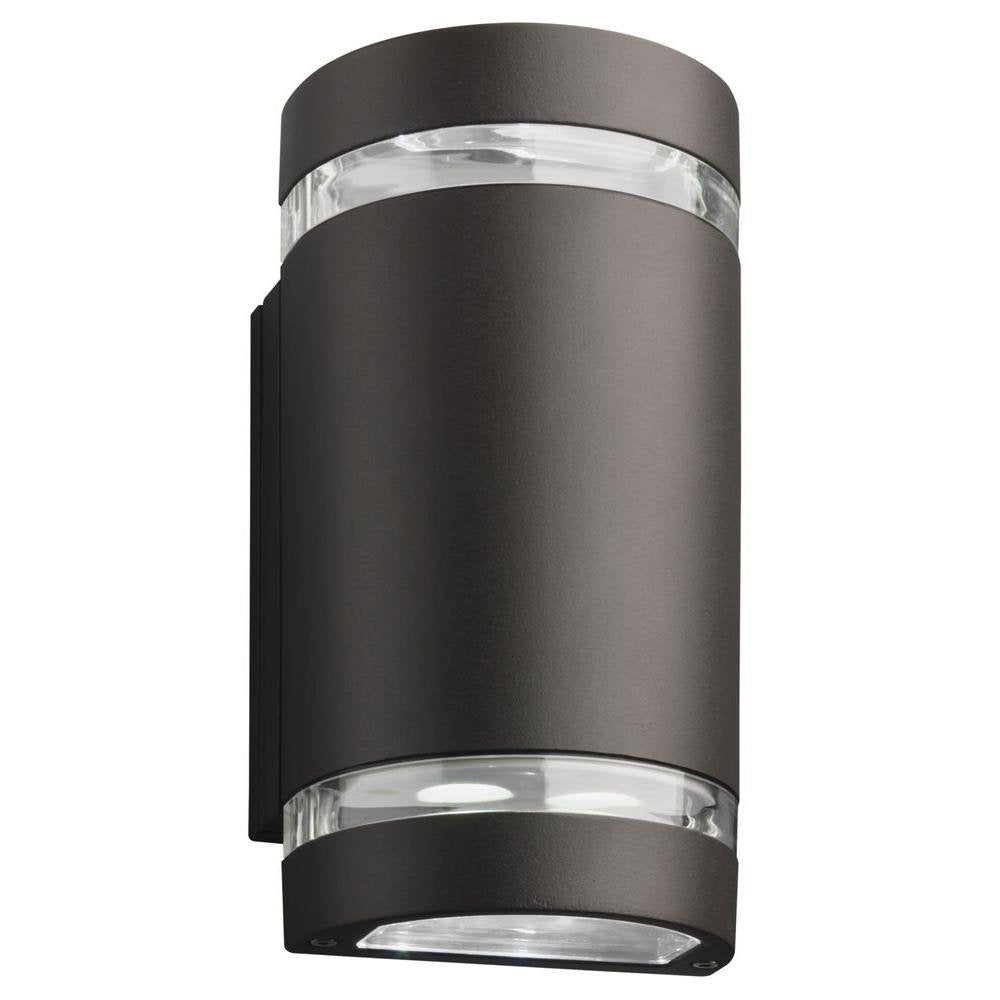 Lithonia Lighting LED Outdoor Up and Down Light, 9W, 4000K, Dark Bronze, Model OLLWU P1 40K MVOLT