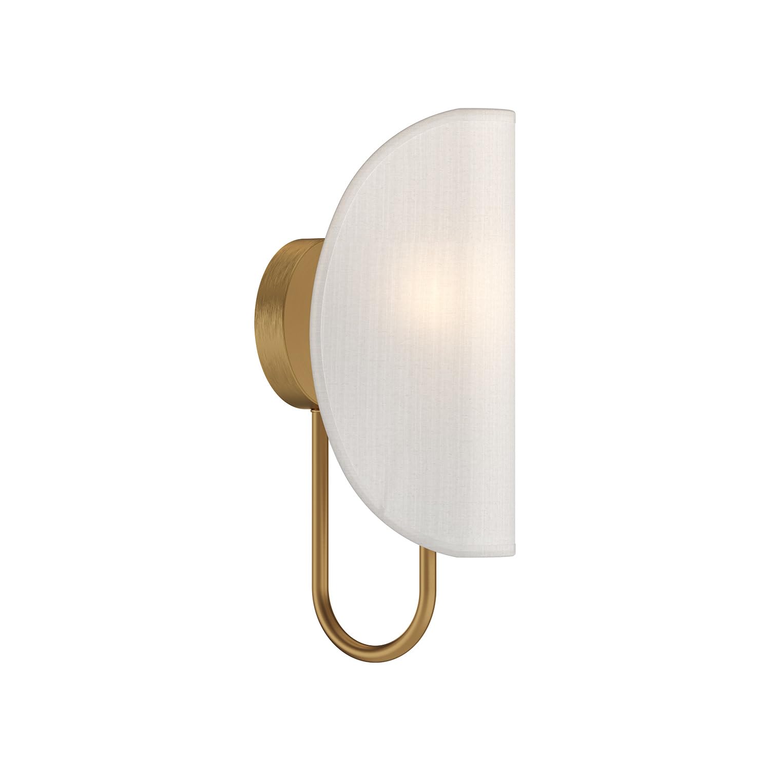 Alora Mood WV450706AGCW Seno Vanity, Aged Gold/White Cotton Fabric