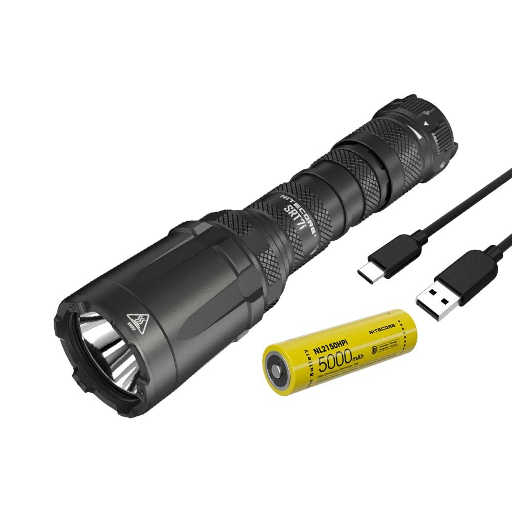 Nitecore SRT7i Superior Performance SmartRing Flashlight- 3,000 lumens w/Battery and Eco-Sensa USB-C Charging Cable Included