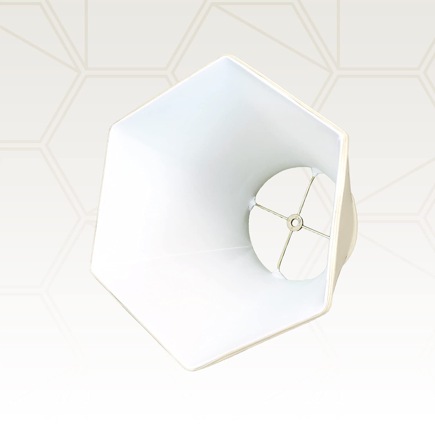 Royal Designs Bs-733-14Bg Hexagon Basic Lamp Shade, 7 X 14 X 11, Beige