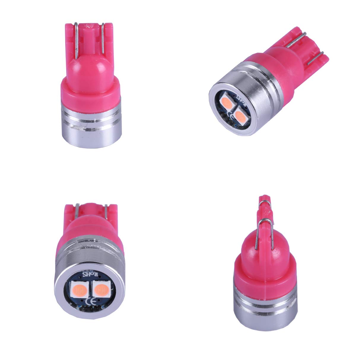 Ibrightstar Extremely Bright 3030 Chipsets 168 175 194 2825 W5W T10 Wedge Led Bulbs For License Plate Interior Map Dome Trunk Lights, Purple