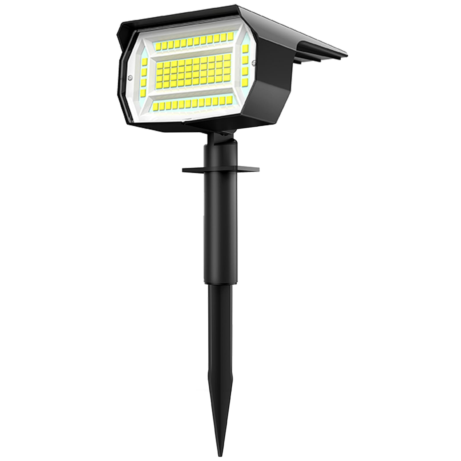 Lotmos Solar Spot Lights - 72 Led, 3 Modes, Ip67 Waterproof, 2-In-1 For Outdoor Use,