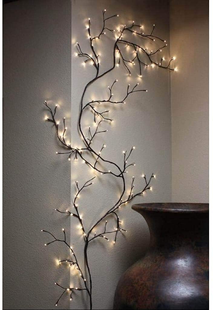 The Light Garden Lighted Willow Vine | 90&quot; Plastic Vine Plug | Outdoor Decorative Lighting