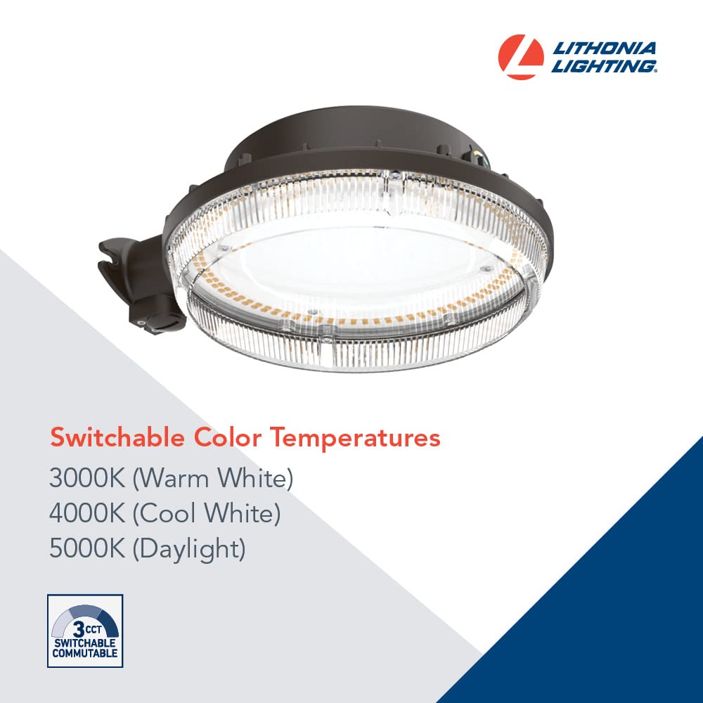 Lithonia Lighting Bgs P2 Sww2 Mvolt Pe Ddb M2 Outdoor Led Sww Photocell Security Light  Dark Bronze  Switchable