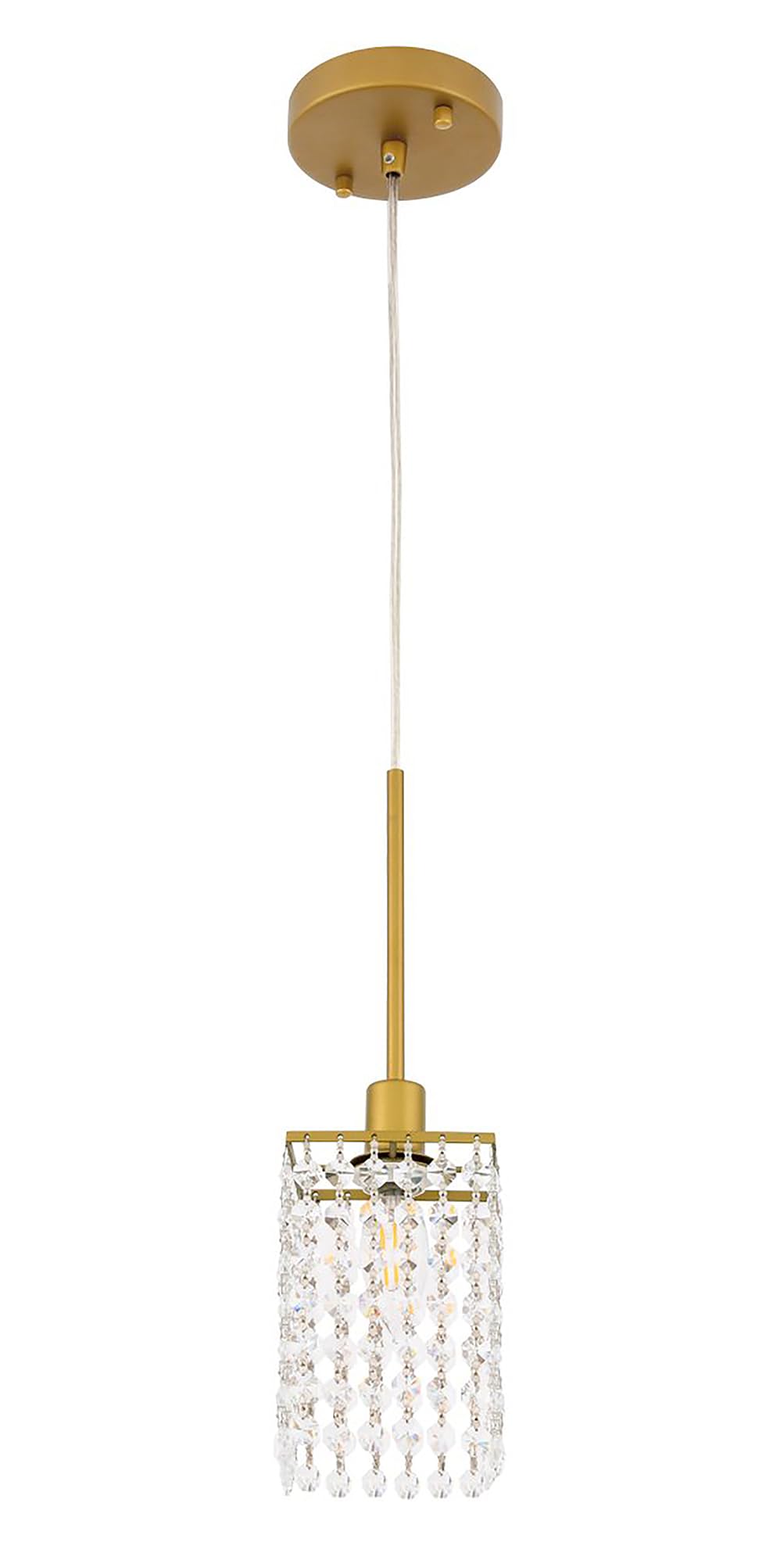 Living District Indoor Modern Home Decorative Bright Ceiling Taylor 1 Light Brass Pendant