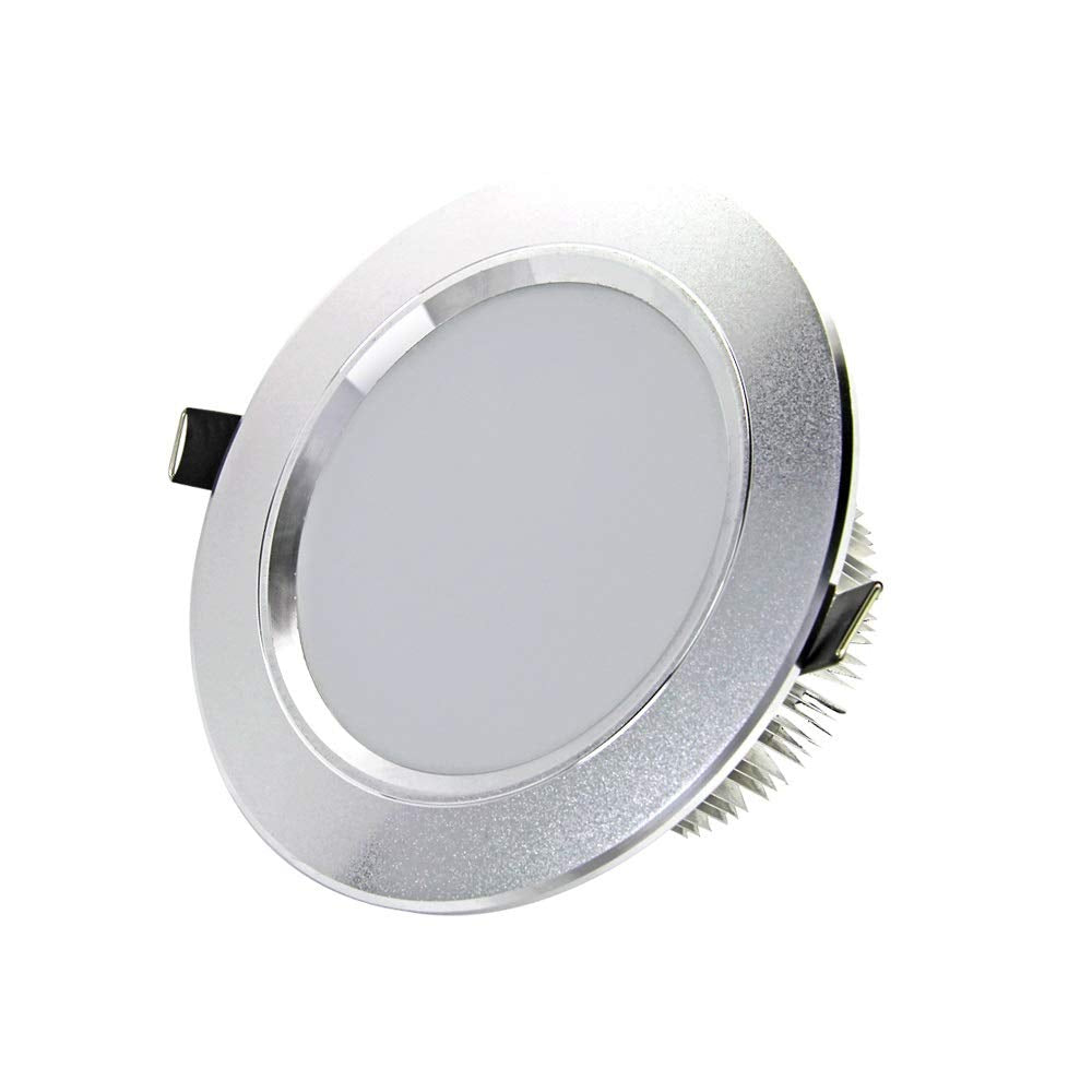 OZZKI Recessed 6-inch 18W Ultra Slim Recessed Light Aluminum Ceiling Panel Spotlights With LED Driver Anti-glare Store Grille Do