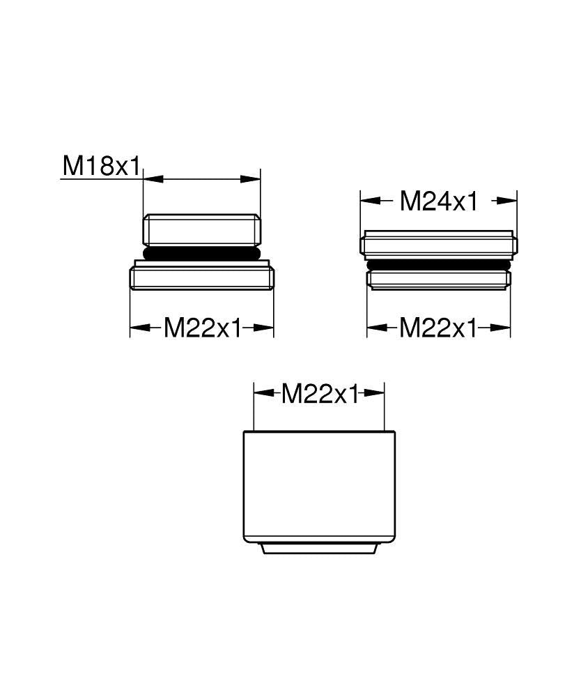 Grohe 13935000 Repair Parts, Chrome