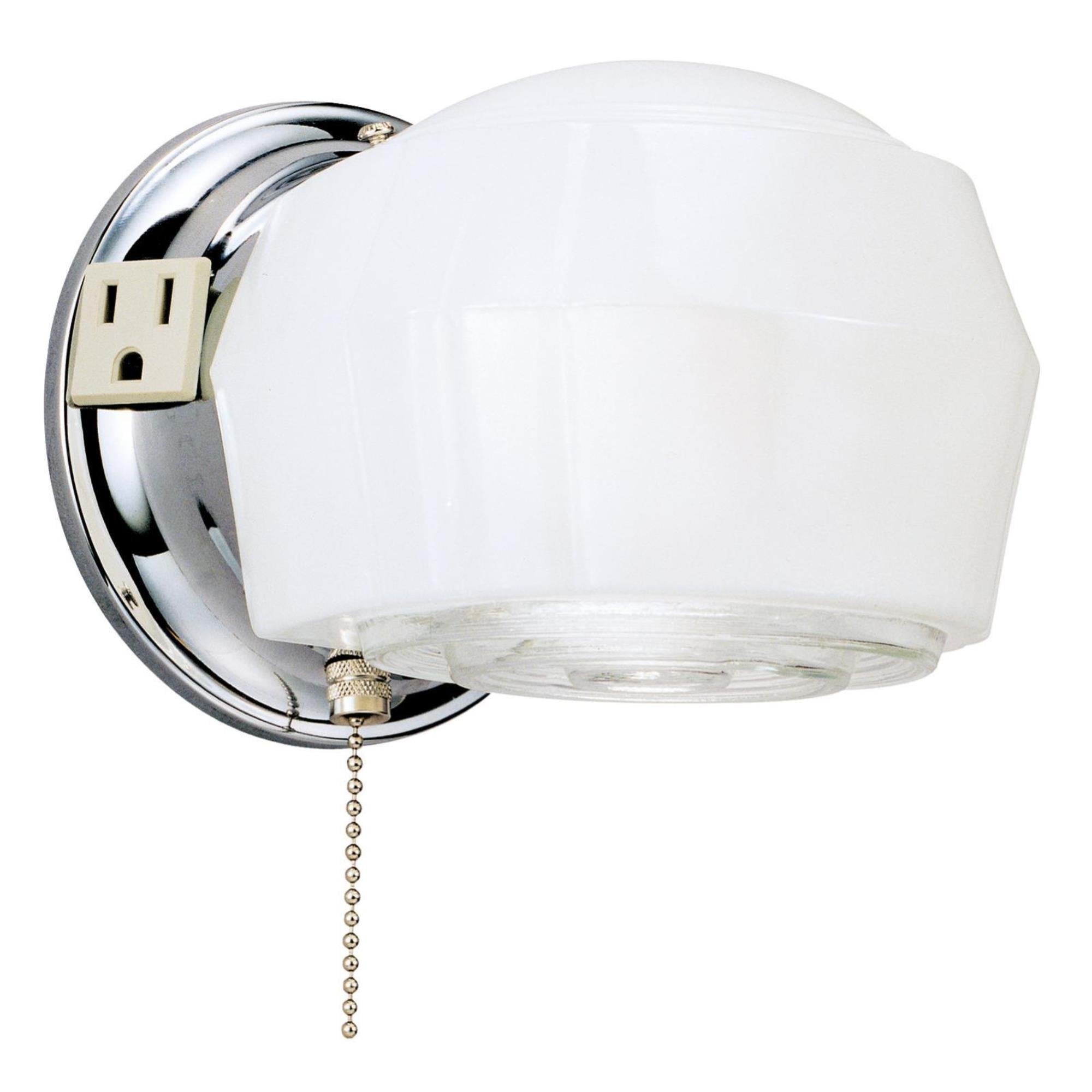 FIXT SCONCE 1L WHT/CHRM (Pack of 1)