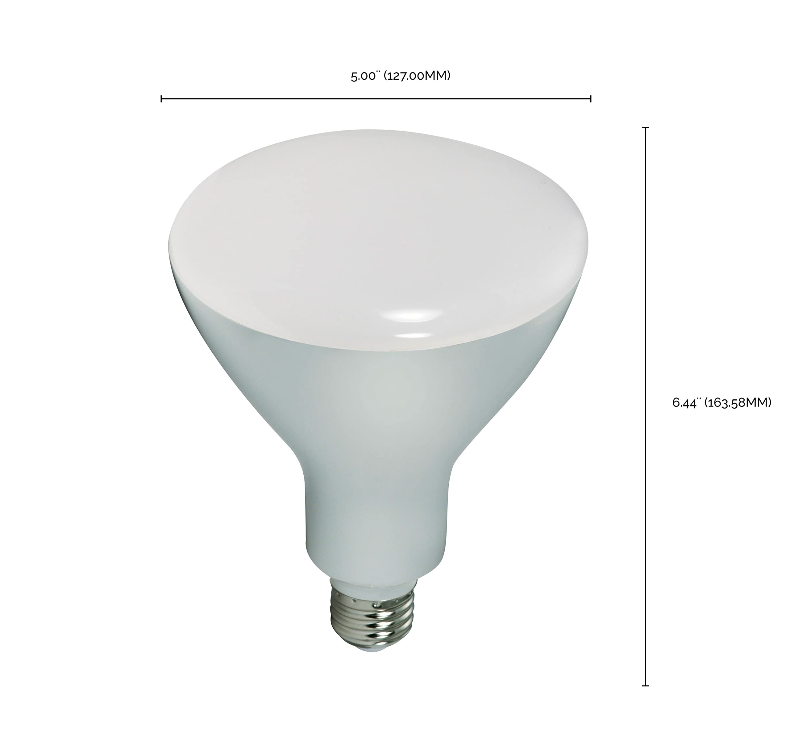 Satco S9638 Medium Light Bulb Finish, 6.44 Inches, Frosted White