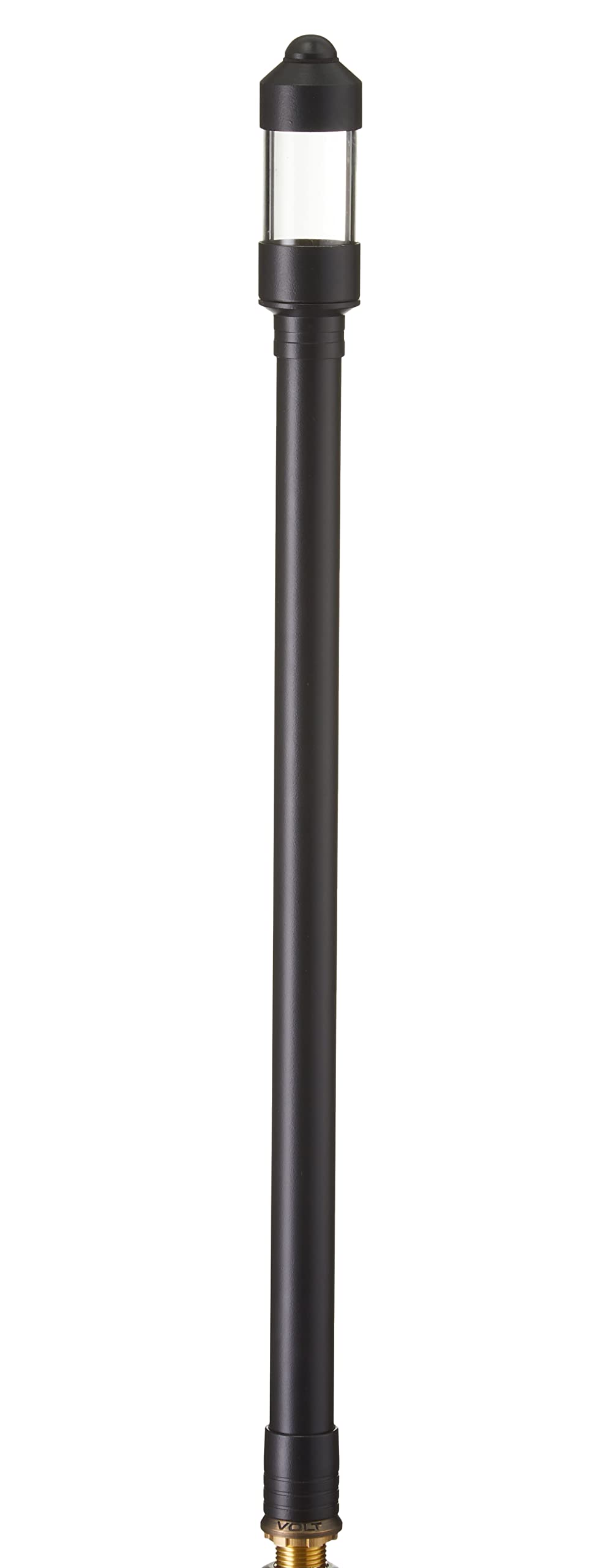 VOLT Max Spread Path Light, 12V Black Brass, 25in Tall, 9in Shade for Outdoor Landscape Lighting