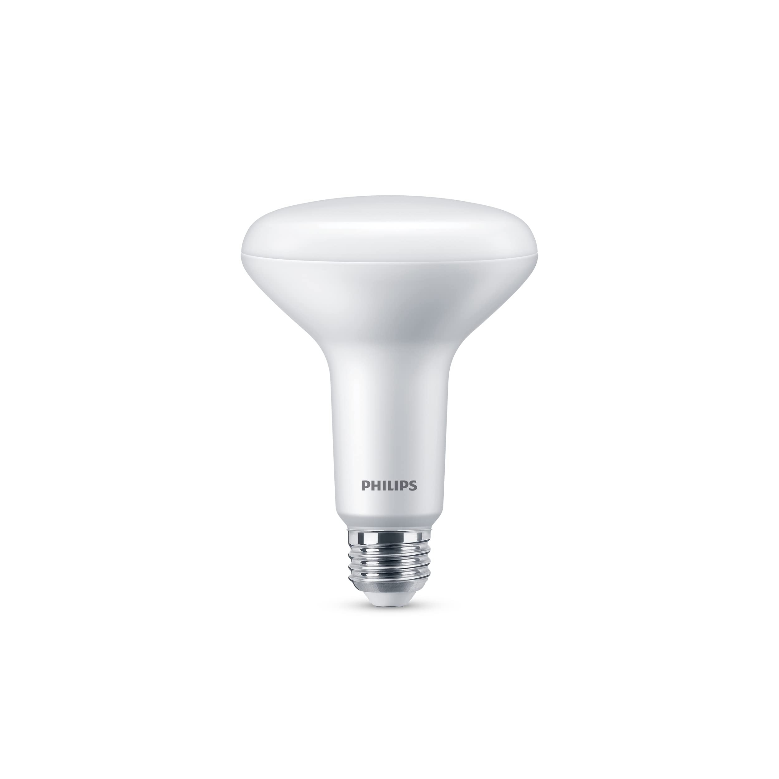 Philips LED BR30 Dimmable Light Bulb, EyeComfort, 650 Lumen, Soft White, 4-Pack, 7.5W=65W, E26 Base, Model