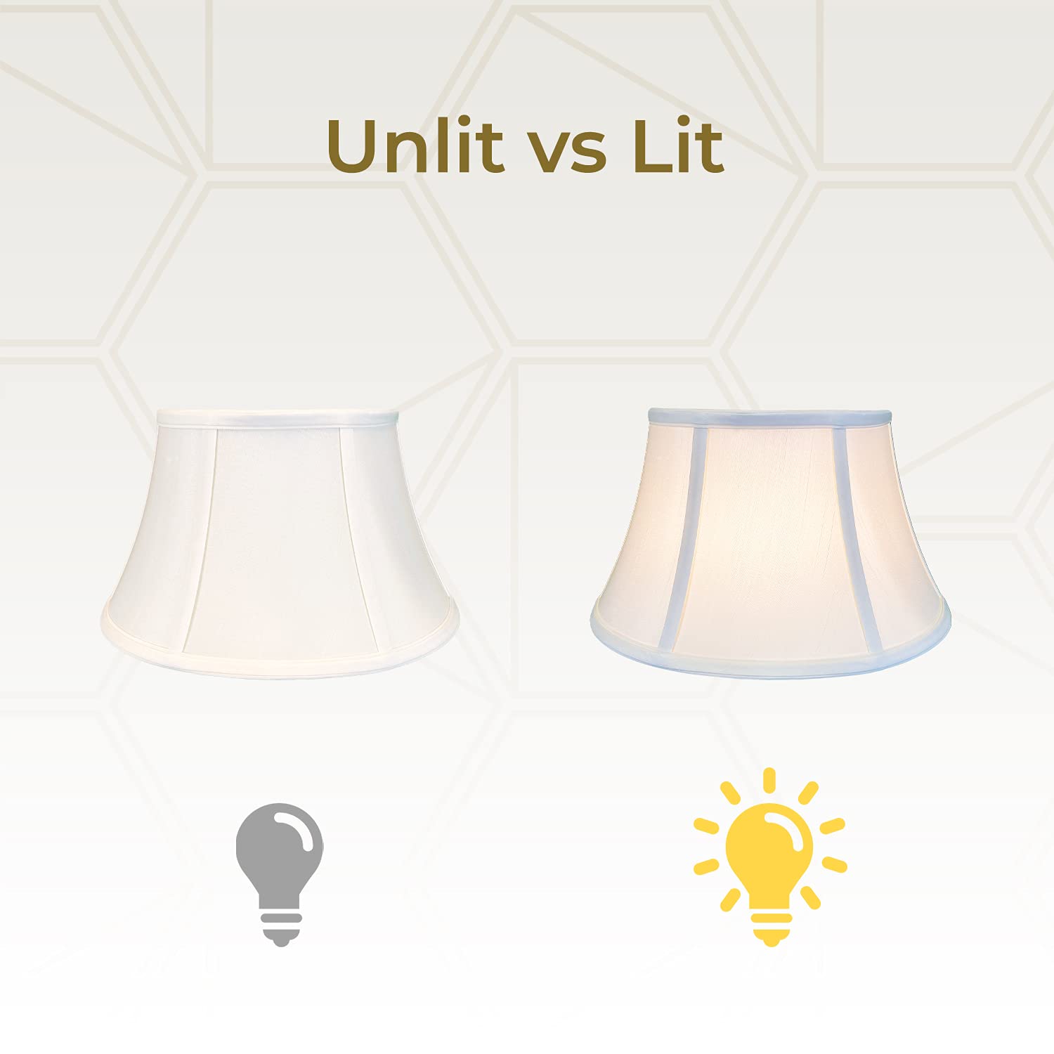 Royal Designs, Inc. Shallow Drum Bell Billiotte Wall Lamp Shade, Bs-711-15Wh, White, 9.5 X 15 X 8