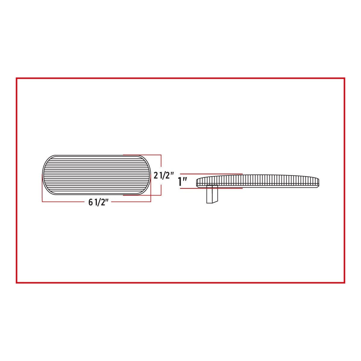 Dual Function Oval Red Stop, Turn & Tail And White Back-Up Led Light