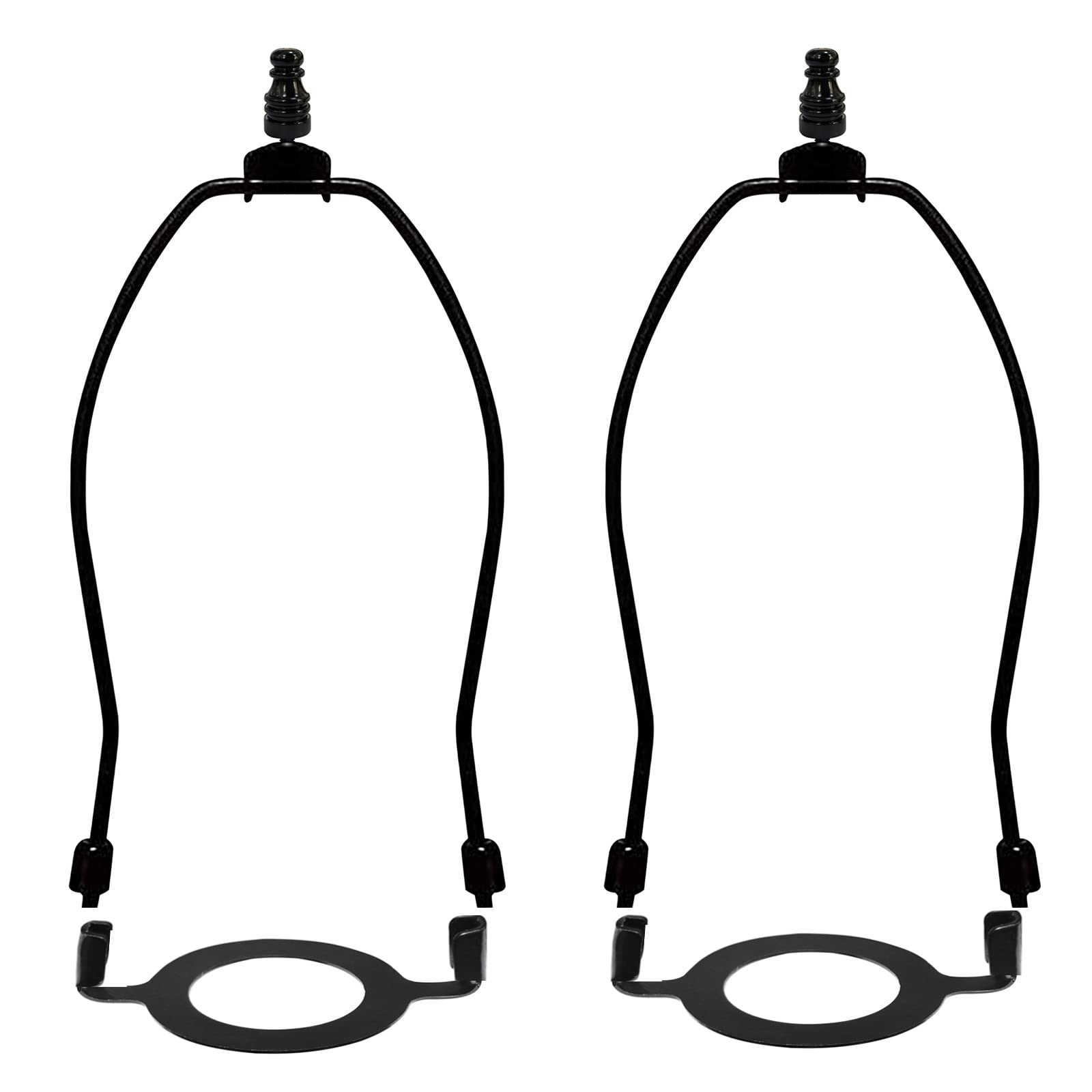 Gigivosha Lamp Shade Harps Holder Adjustable Kit - 8 9 10 Inch With E26 Uno Light Base Set Lampshades Parts For Table And Floor