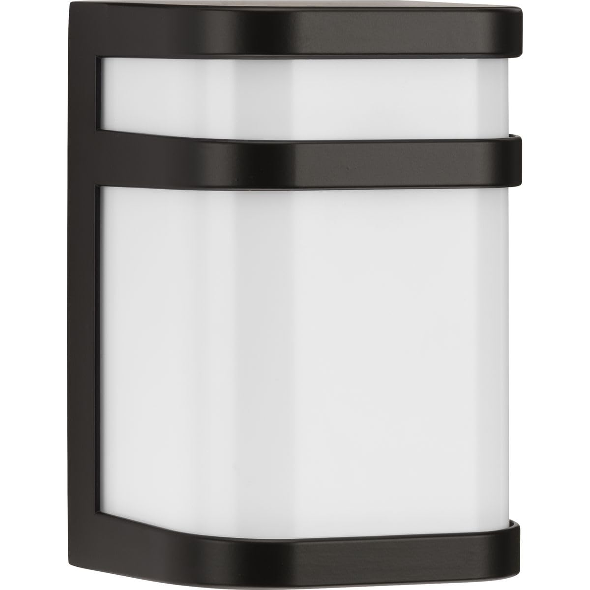 Progress Lighting Valera 1-Light Outdoor Wall Lantern, Matte White Acrylic Shade, Architectural Bronze, Model P5800-12930K9
