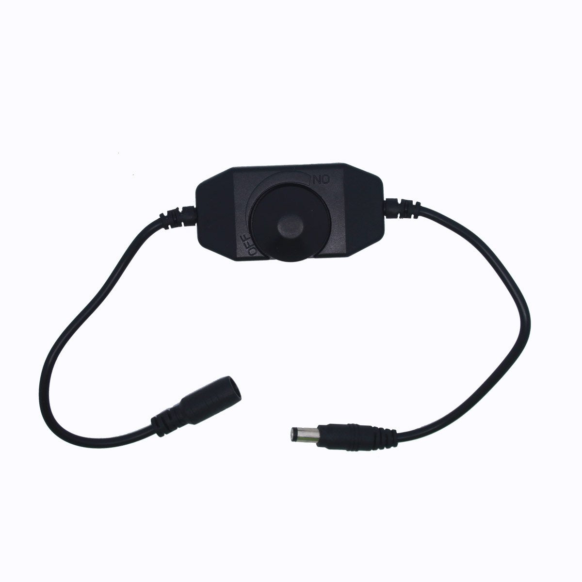 Litever PWM LED Dimmer Switch, DC12/24V, 3A, Rotary Stepless, Black, Model LL-011, Small, Metal