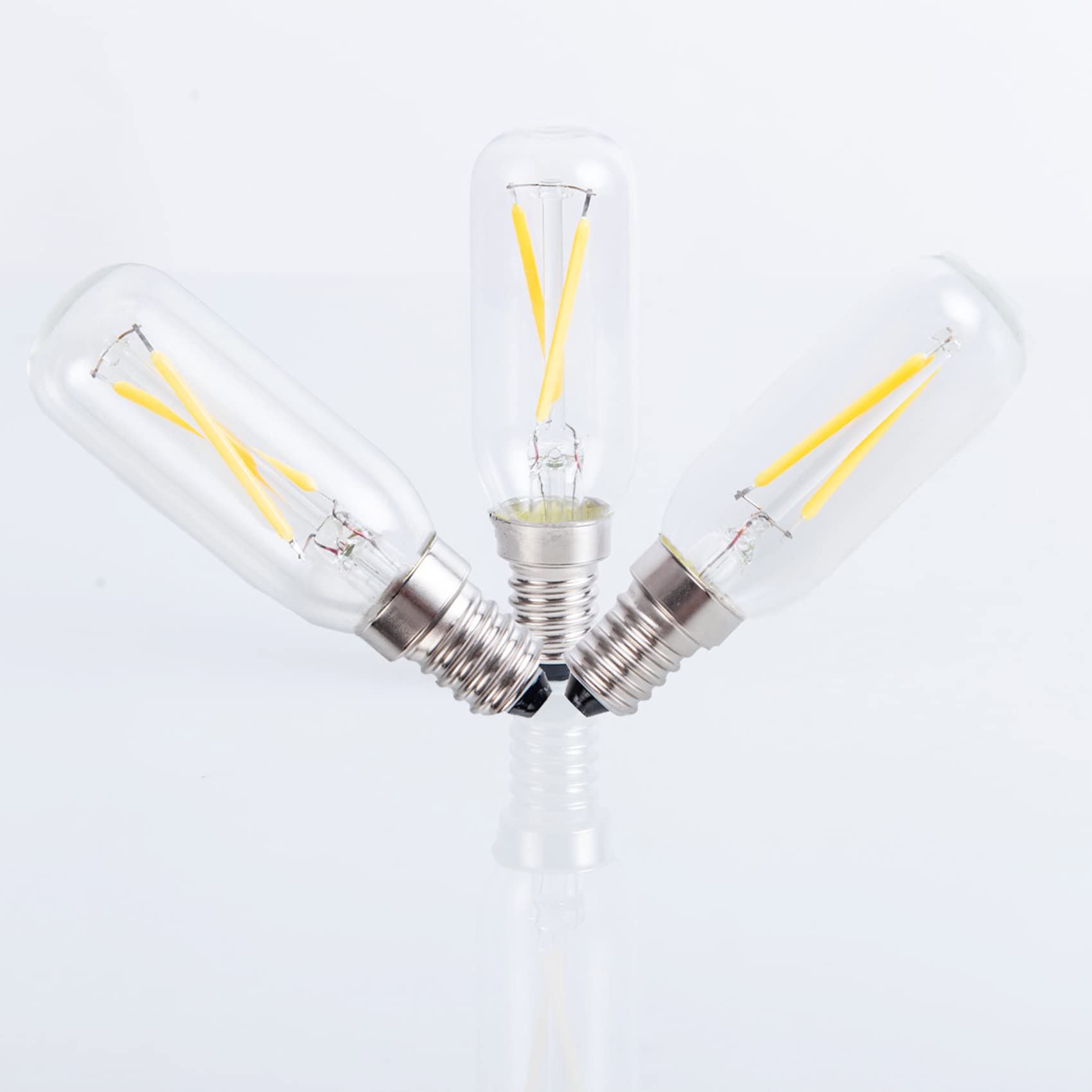 T6 Led Bulb 25Watt E12 Modern Chandelier Bulbs E12 Led Edison Bulb 4000K Dimmable Candelabra Edison Bulb 2W T6 Tubular Bulb For