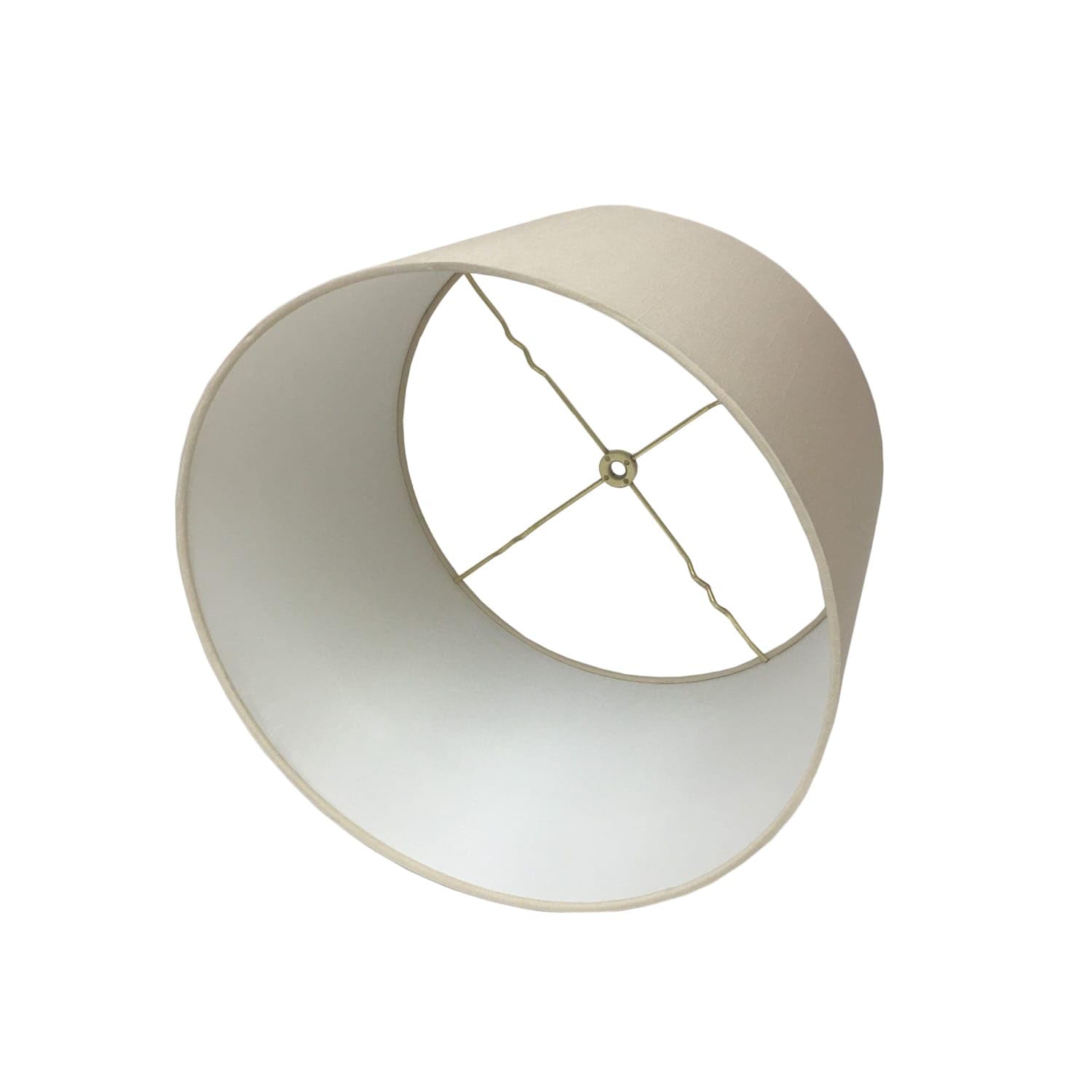 Royal Designs, Inc. Shallow Drum Lamp Shade HB-610-18BG 17x18x11.5 Beige