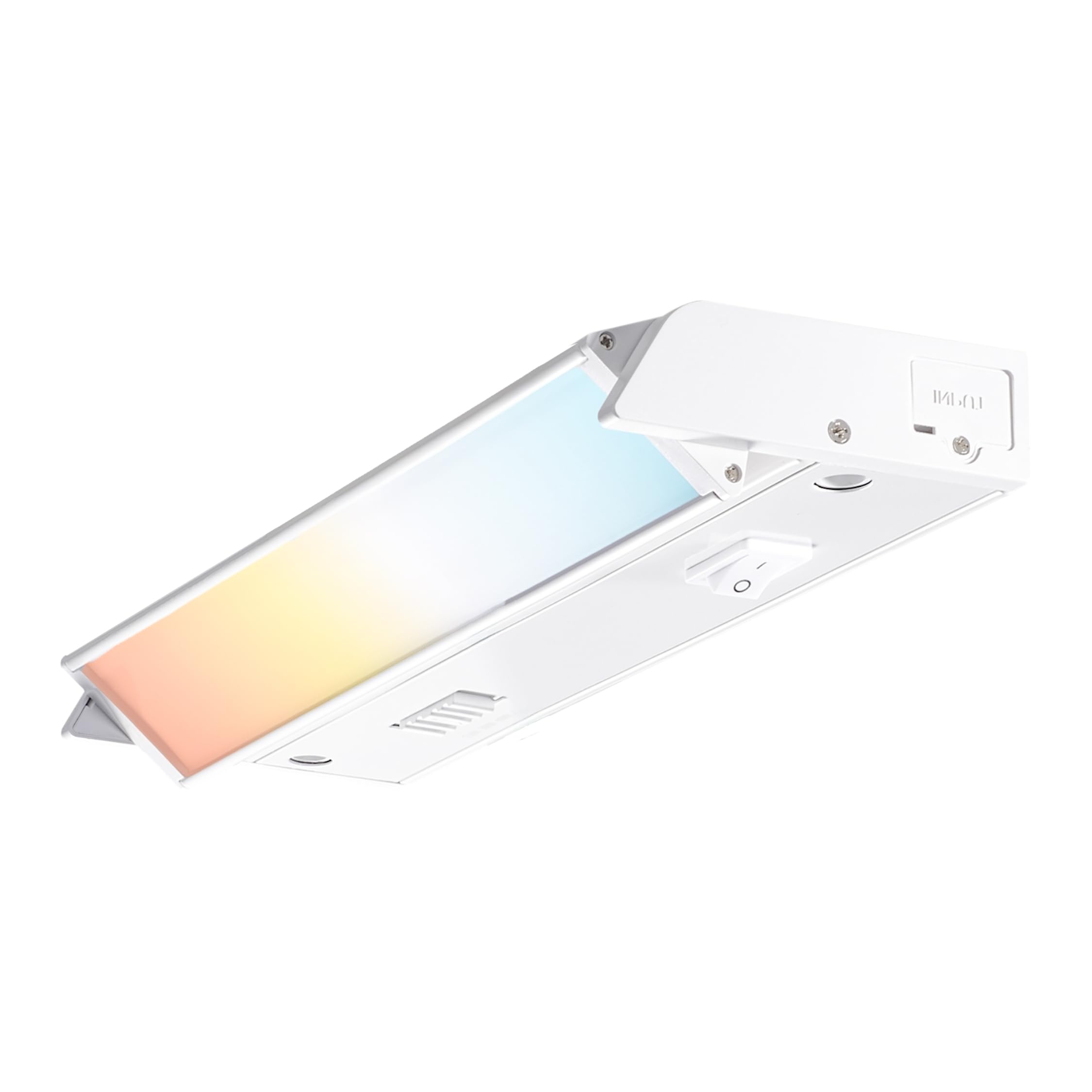 PARMIDA LED Swivel Under Cabinet Lighting, Hardwired or Plug-in Installation, 10 Inch, 7W, 5CCT Color Selectable - 2700K/3000K/4