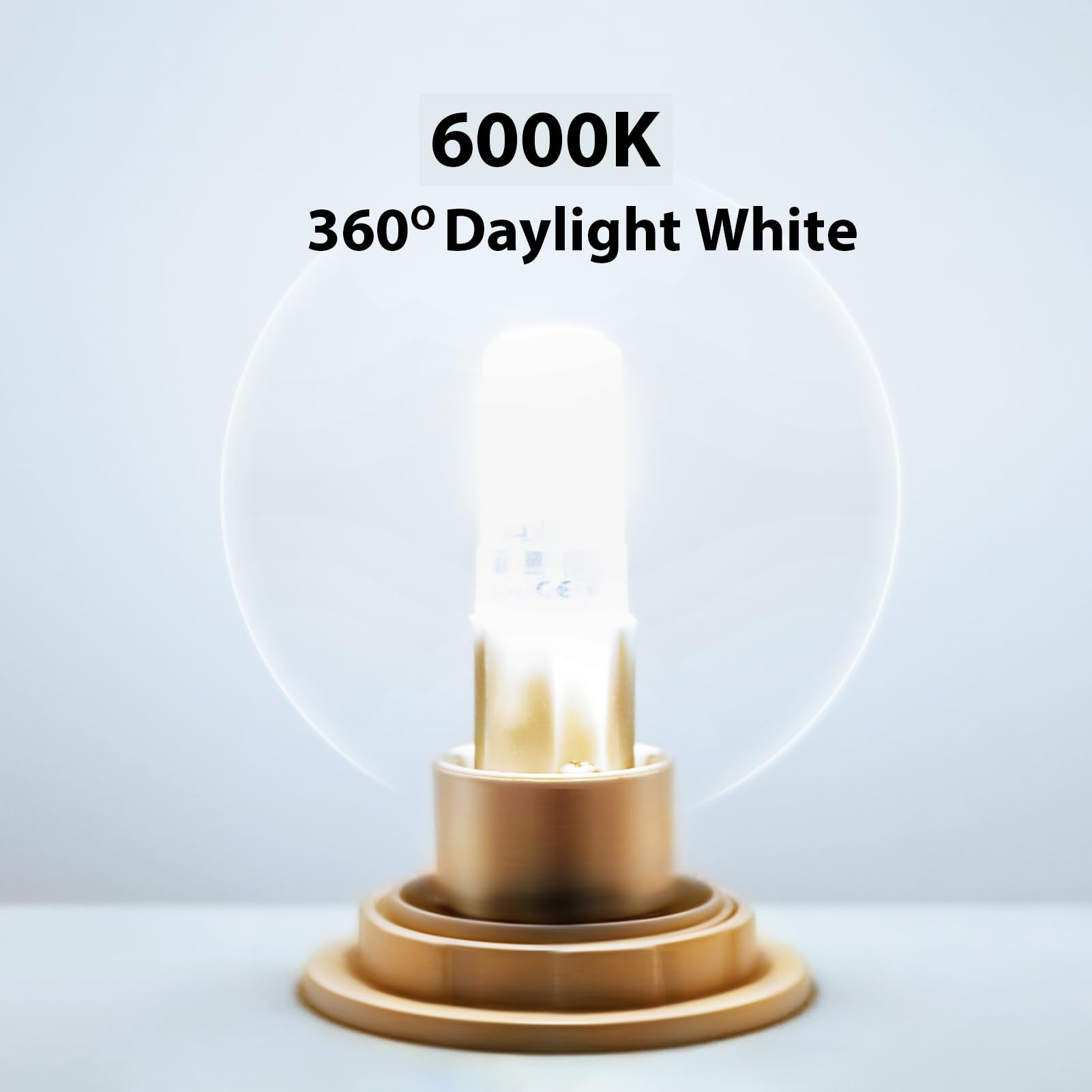 YGS-Tech G9 LED Bulb Dimmable 4W, 6000K Daylight White, CRI80, 10-Pack, Plastic
