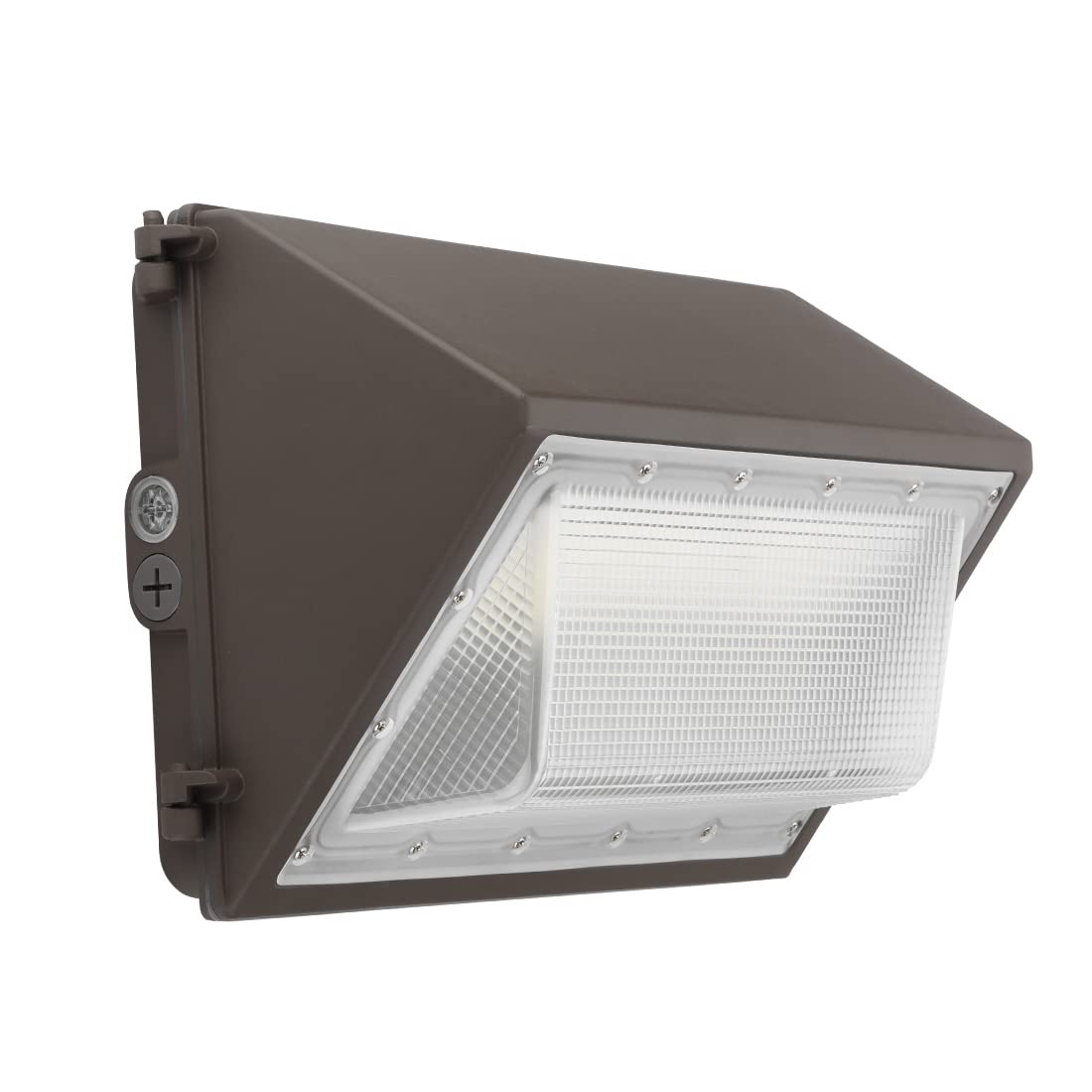 Kadision LED Wall Pack 60W 7800lm Dusk-to-Dawn Photocell IP65 Waterproof Bronze Model WP-60B-277-50K-P