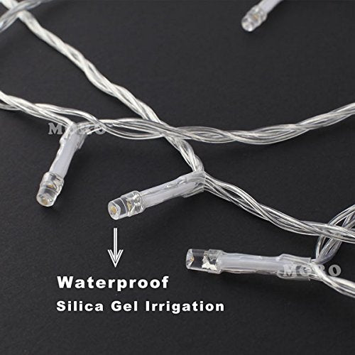 Zoic 500 Led Fairy String Lights, 100M (328Ft), Warm White, Pvc & Copper, 8 Modes, Model Dag004U