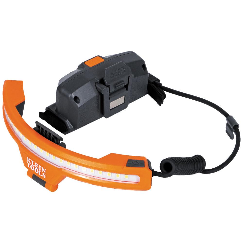 Klein Tools KHH56308 Rechargeable LED Wide-Beam Headlamp for Klein Tools Hard Hats, 770 Lumens, for Work, Battery and Mount Incl