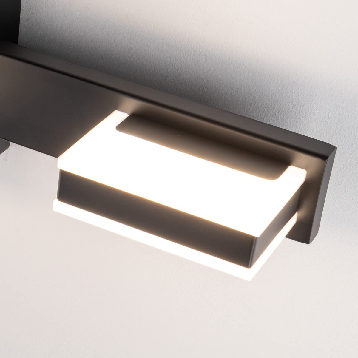 Mirrea 20" Led Black Vanity Light Fixture, 3-Light, Adjustable Cct 3000K/4000K/500