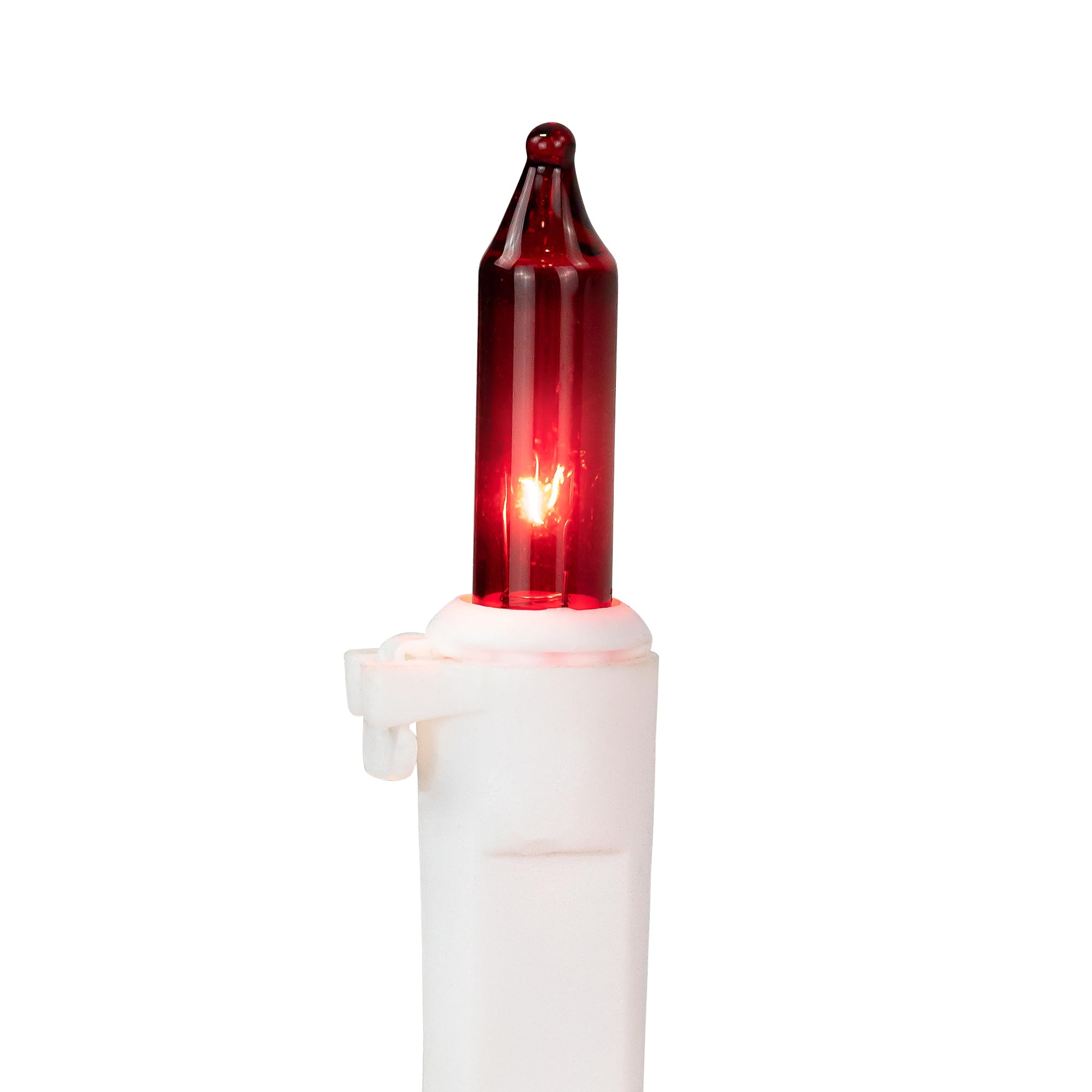 Northlight Mini Incandescent Christmas Lights - 100ct - Red & Clear - 20.25 White Wire