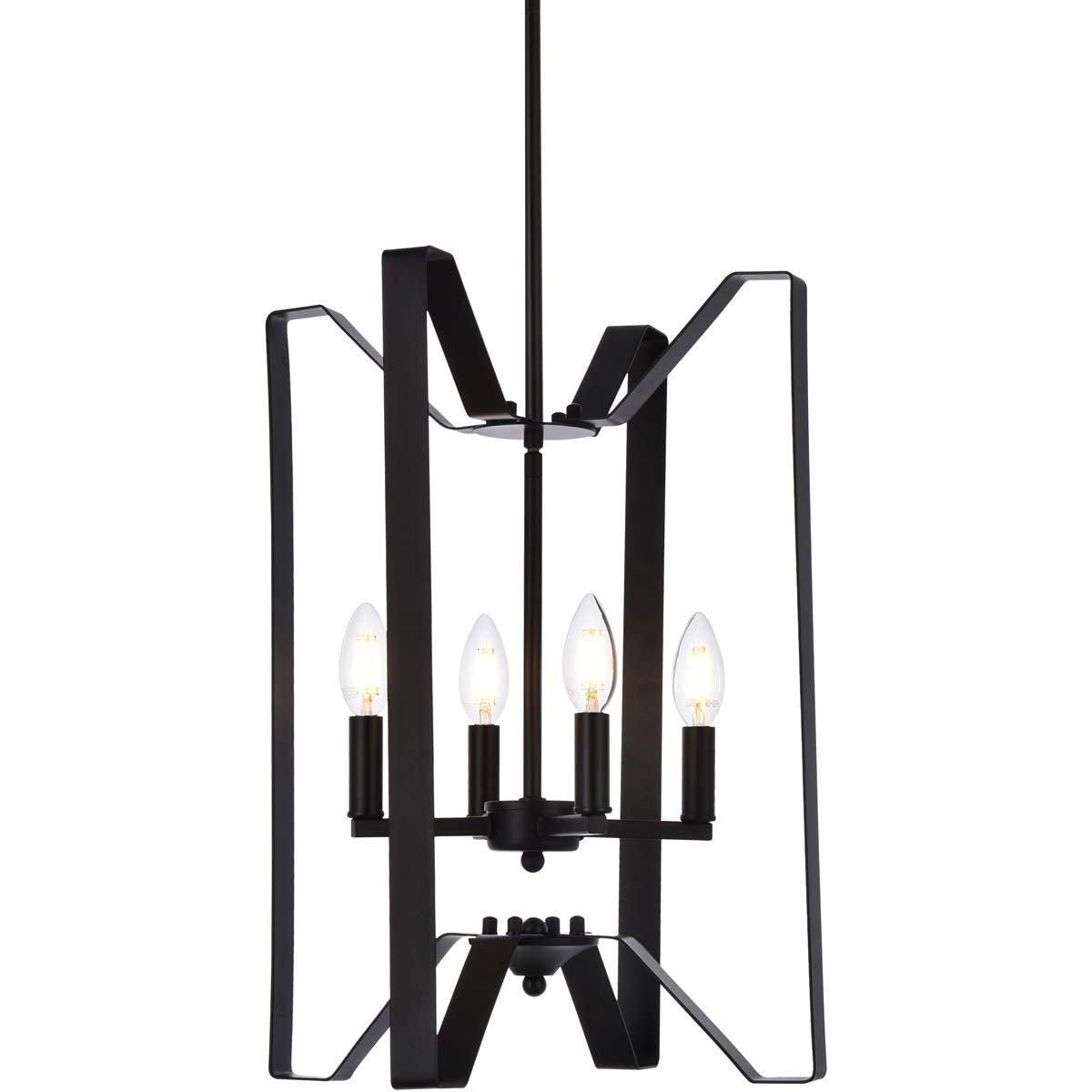 Living District Hoffman 4 Lights Pendant in Black