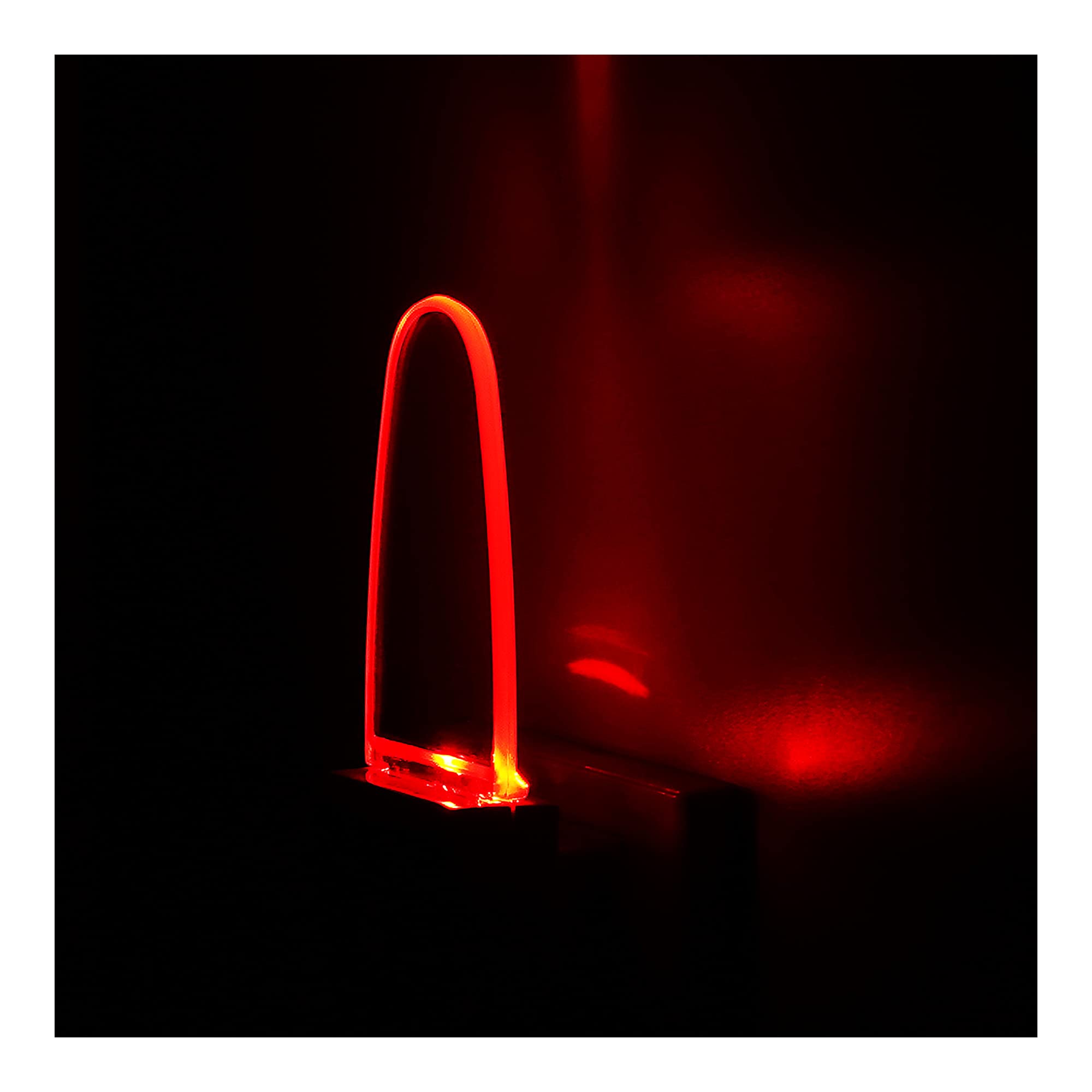 REMINDA 4 Pack Auto Nightlight Lamp with Dusk to Dawn Sensor for Bedroom, Plug in, Red