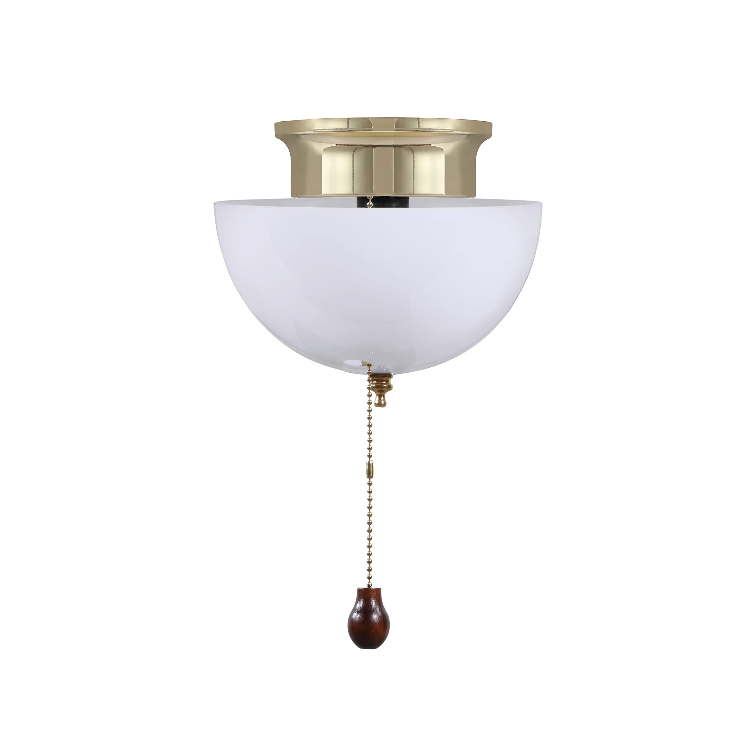 Aspen Creative Clip-on Tulip Shade for A-Type Bulbs, 8" Diameter x 4" Height, White Finish, 2 Pack, Model 28003-15-2