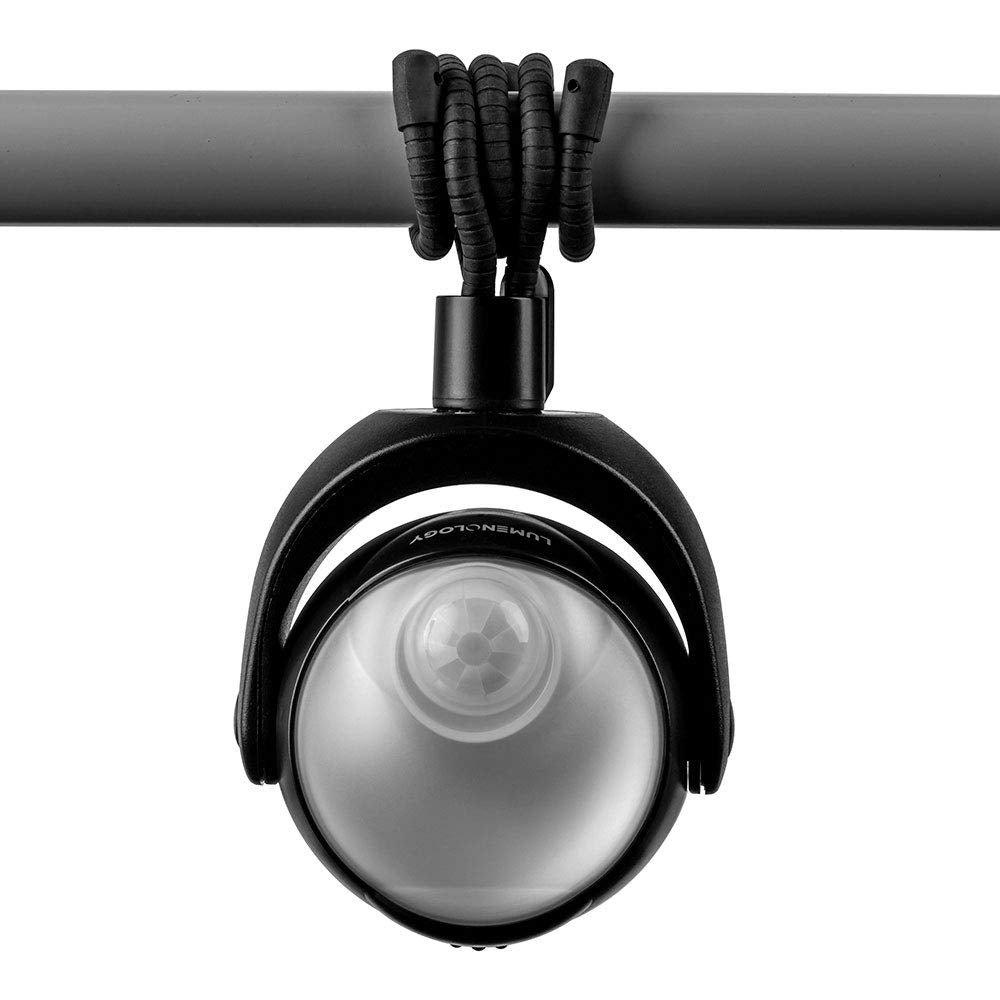 Limitless Innovations Lumenology Portable LED Motion Sensor Light, 148 Lumens, 13 ft Range, Magnetic Tripod, Black, Model LMLOGY-SMSL-001