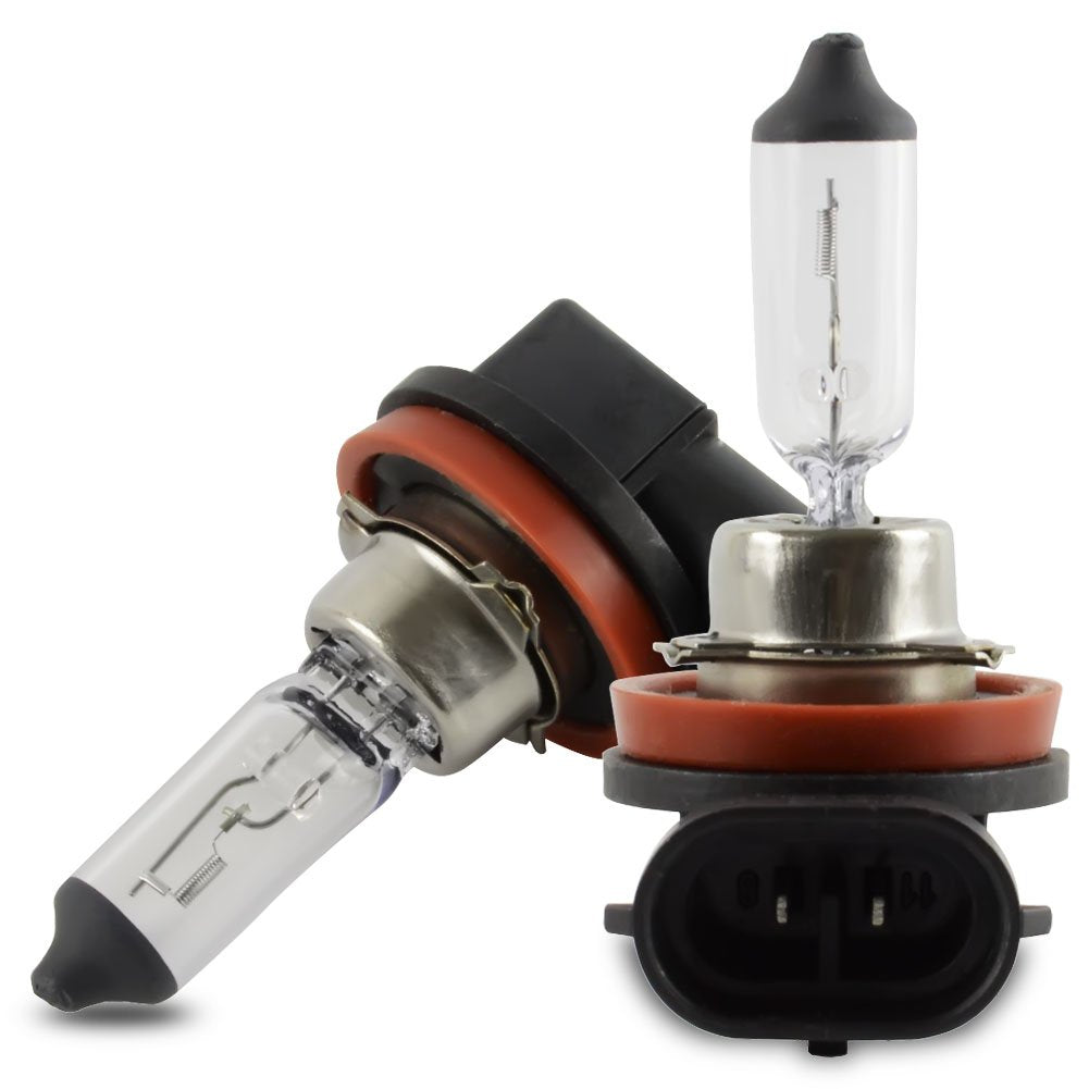 Safego H11 Halogen Headlight Bulb - 12V 55W, High/Low Beam, DOT Compliant, Pack of 2, Universal Fit, Color W11