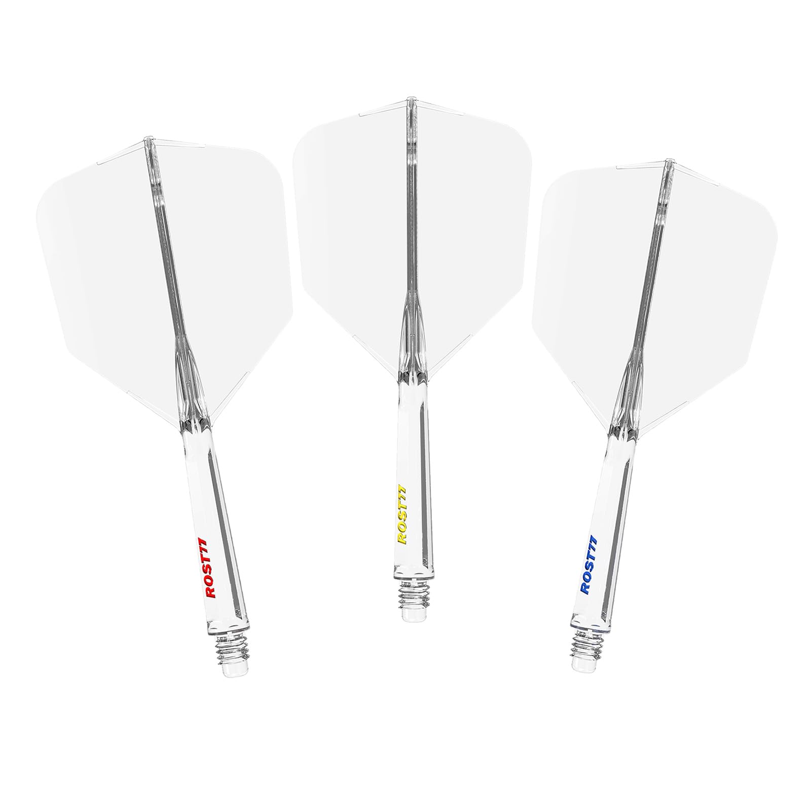 CUESOUL Dart Shaft and Flight Set, Big Wing Shape, S-23mm, Mixed Color with III