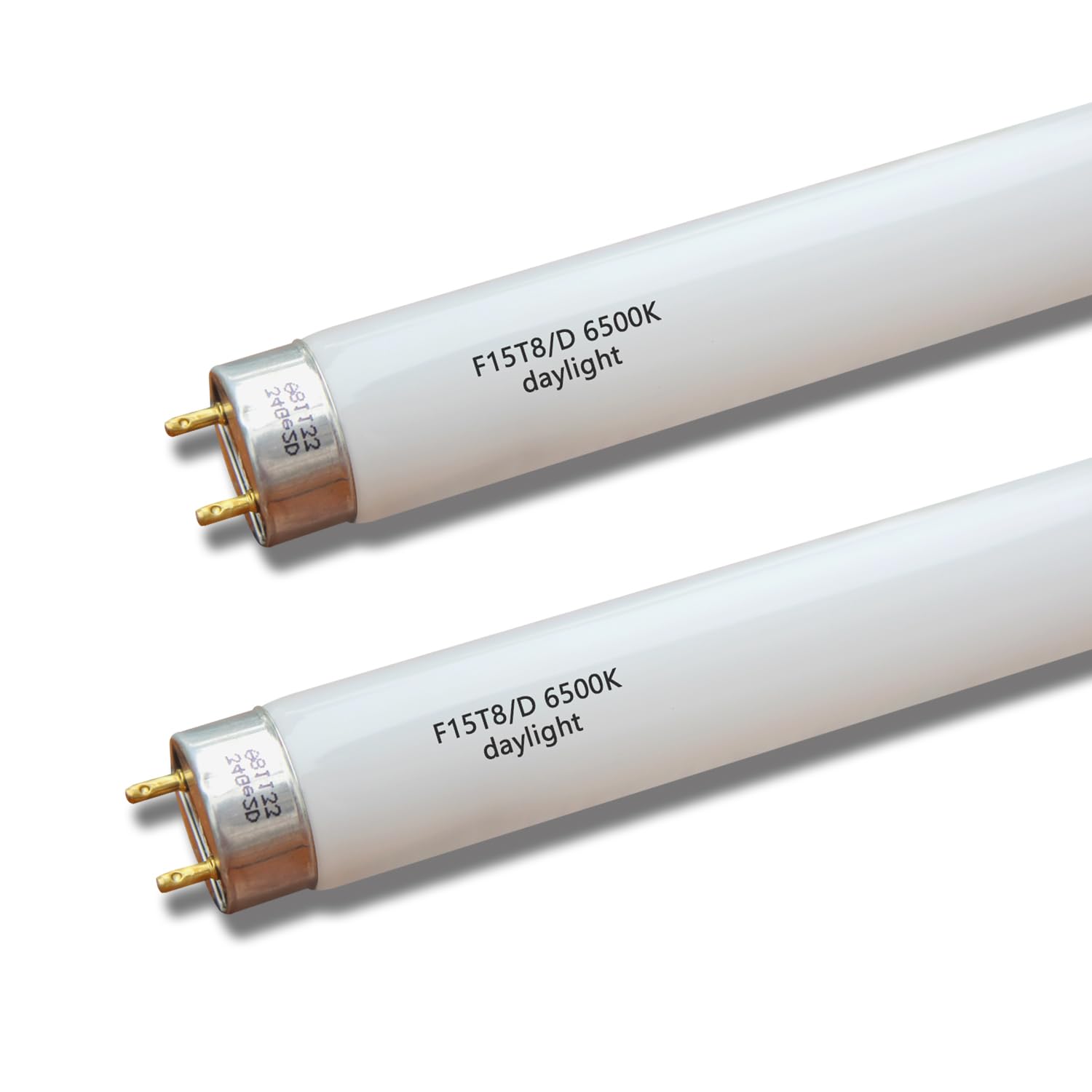 F15T8-D Daylight 15W Fluorescent Bulb,18 ' ' F15T8/Dl 6500K T8 Linear Preheat Lighting Lamps, G13 Bi-Pin Base