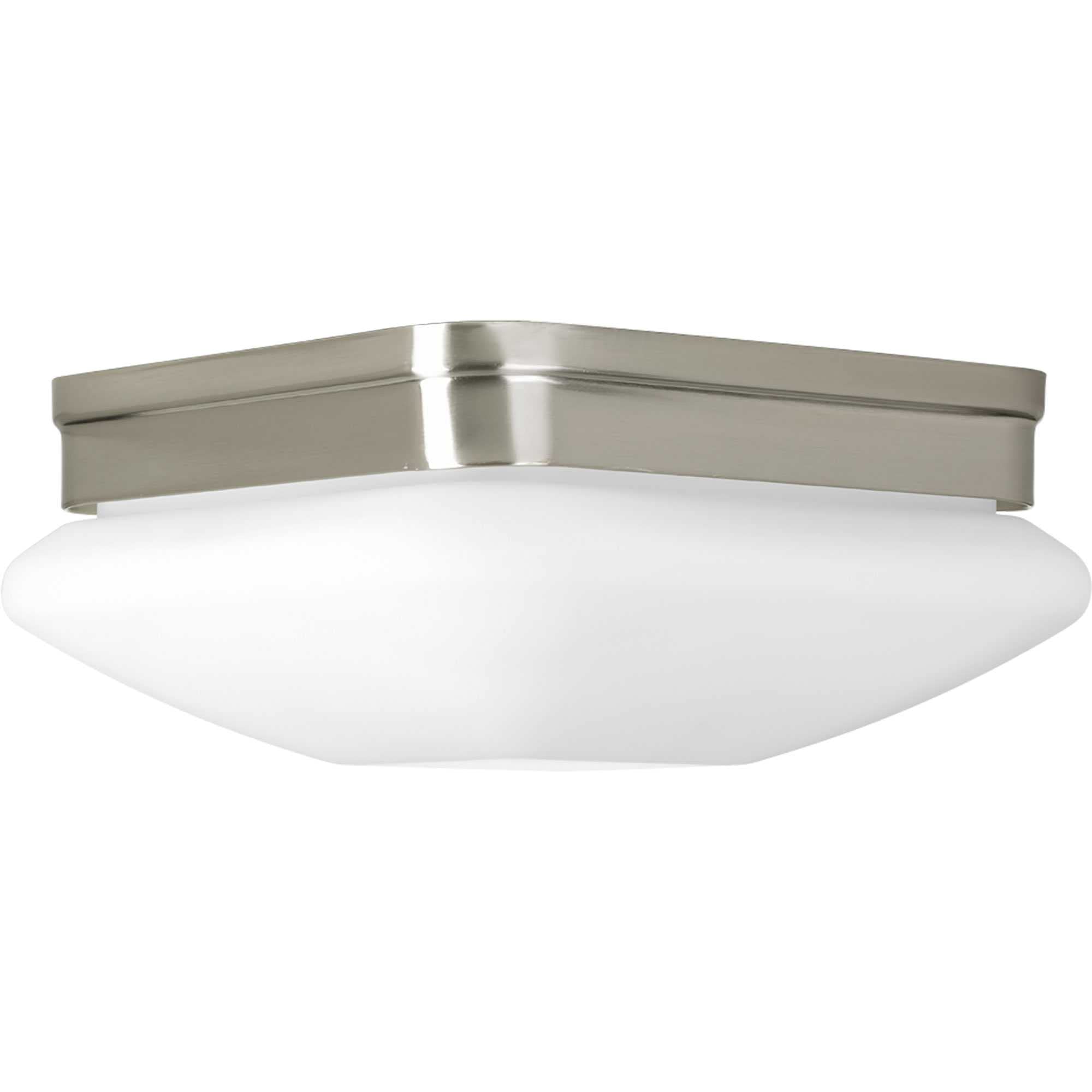 Progress Lighting P3549-09 Close-to-Ceiling Light, 9in, Brushed Nickel, Alloy Steel