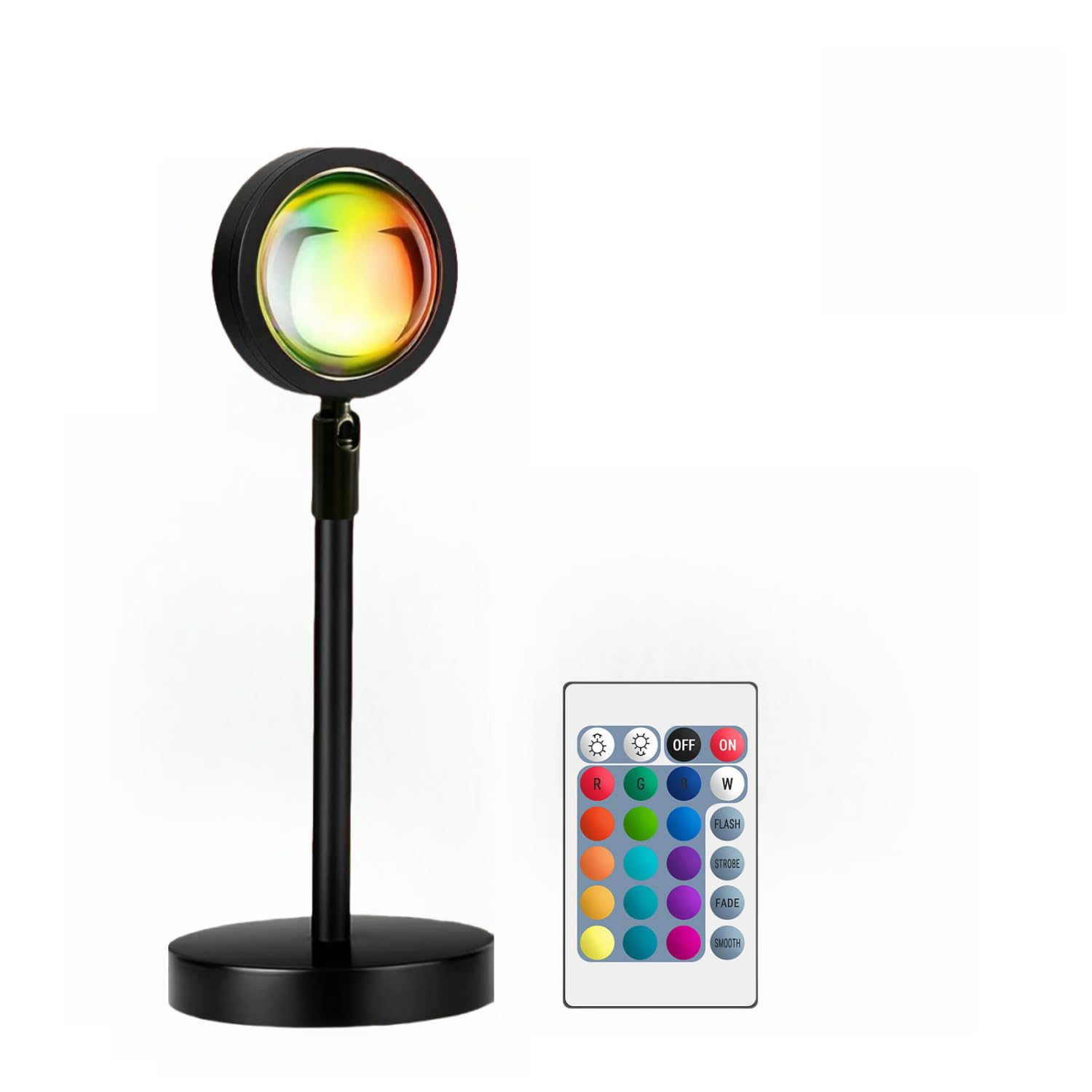 JIMEI Sunset Lamp Projector Led Lights for Bedroom Night Light RGB Lights Sun Sunlight Sunrise Lamp 10w 360 Rotation Mood Lighti