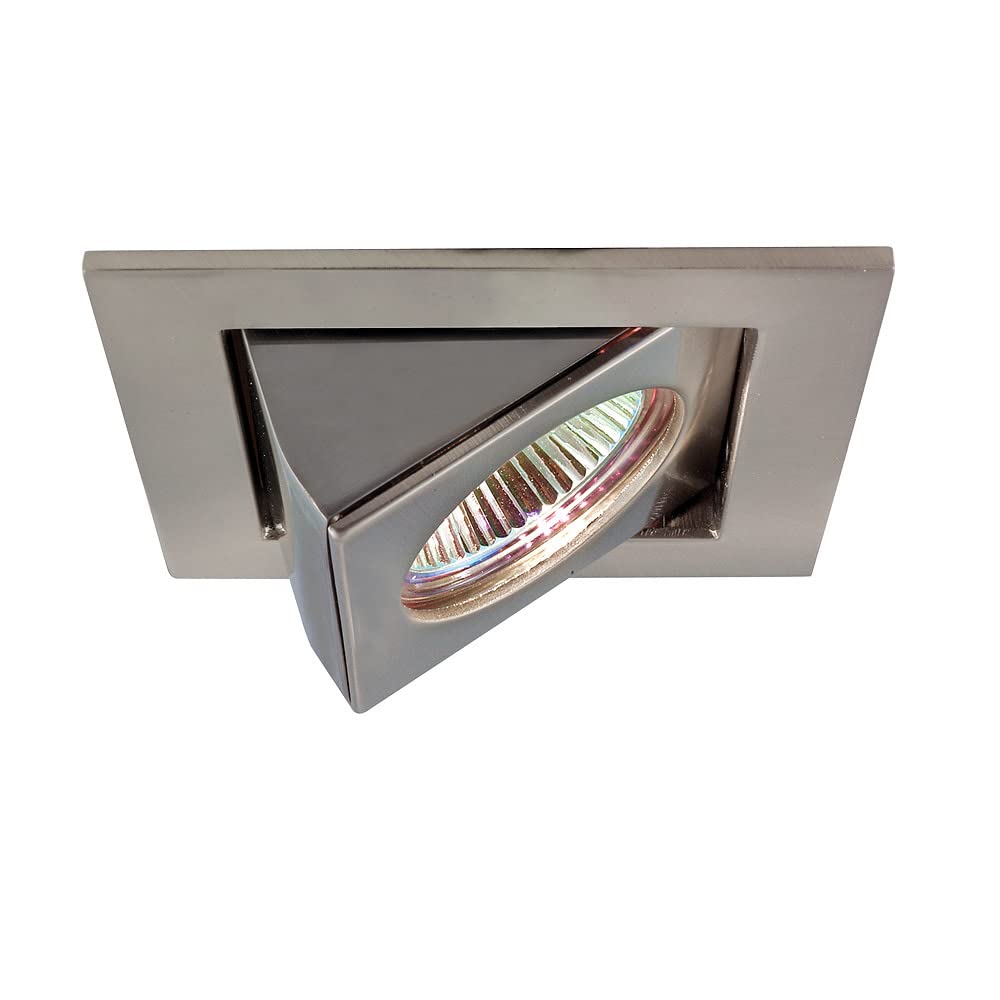 Jesco Lighting RH46-ST Square Telescope LED Fixture, Die Cast Aluminum, 18in Lead Wire, Chrome/Satin Chrome Finish