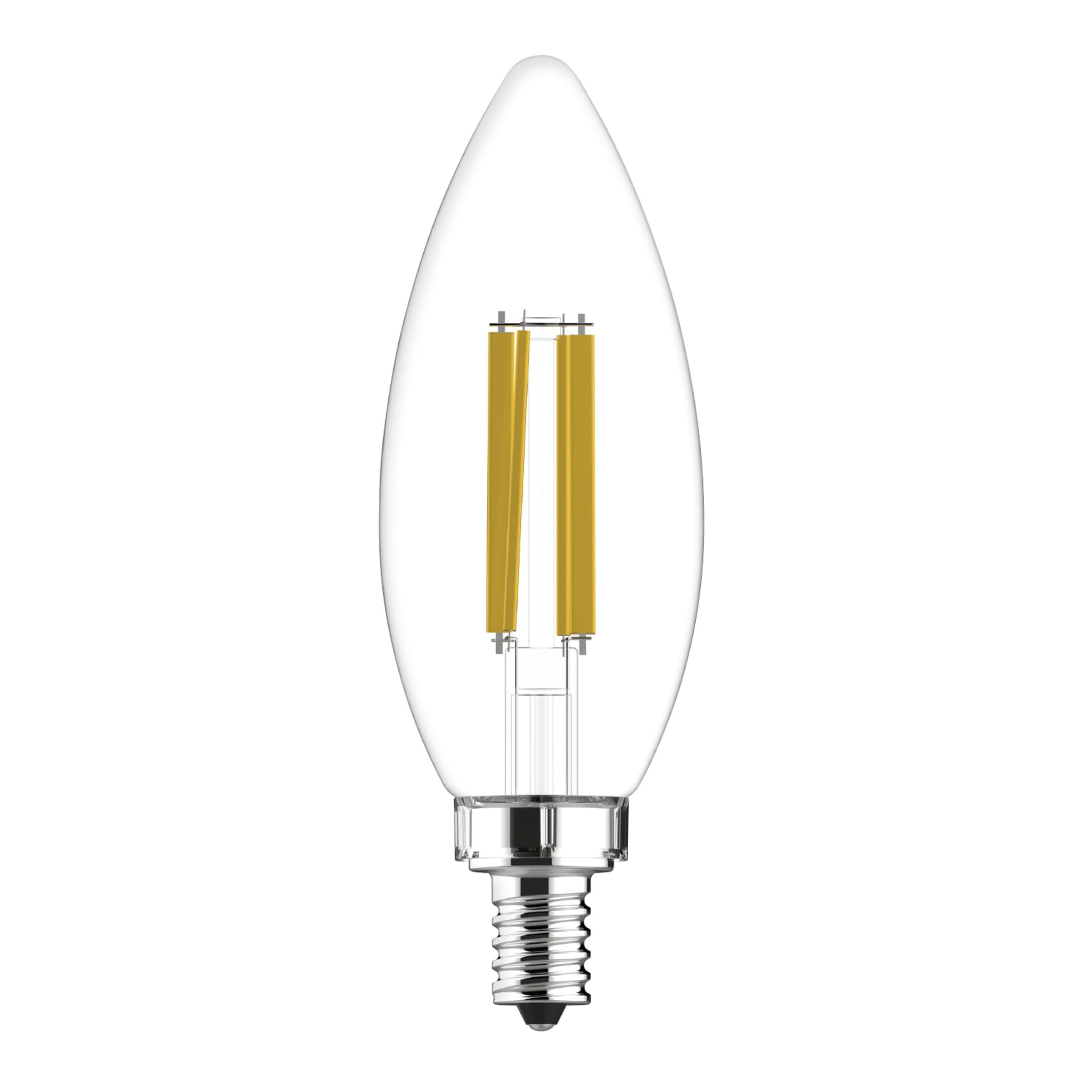 GE Ultra Bright LED Light Bulbs, 100W Daylight, Clear Glass B12, 3 Pack