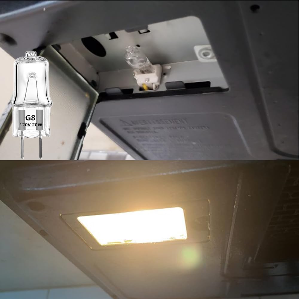 Appliance Light G8 Bulbs For Ge Microwave Oven - Night Light/Stove Bulbs - 20W 120V Xenon Light Bulbs Under Cabinet Lighting Rep