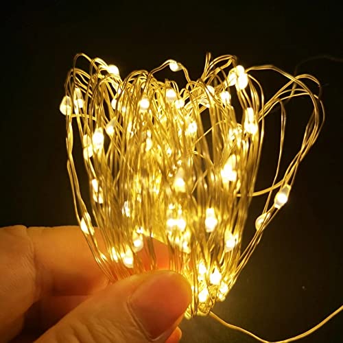 VOOKRY 16 Pack Fairy Lights 10 ft Waterproof Warm White LED Mini String Lights for DIY Crafts, Weddings, Parties, Christmas
